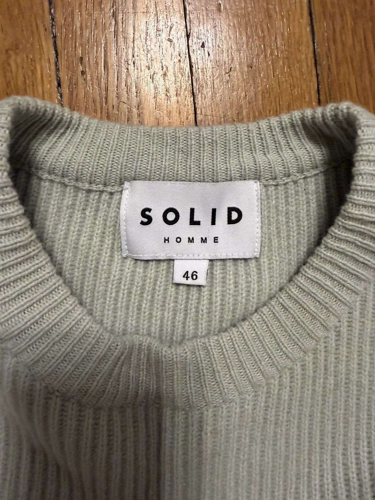 Solid Homme Solid Homme SS21 Sage Green Ribbed Knit Sweater Vest Size 46 Size US S / EU 44-46 / 1 - 4 Thumbnail