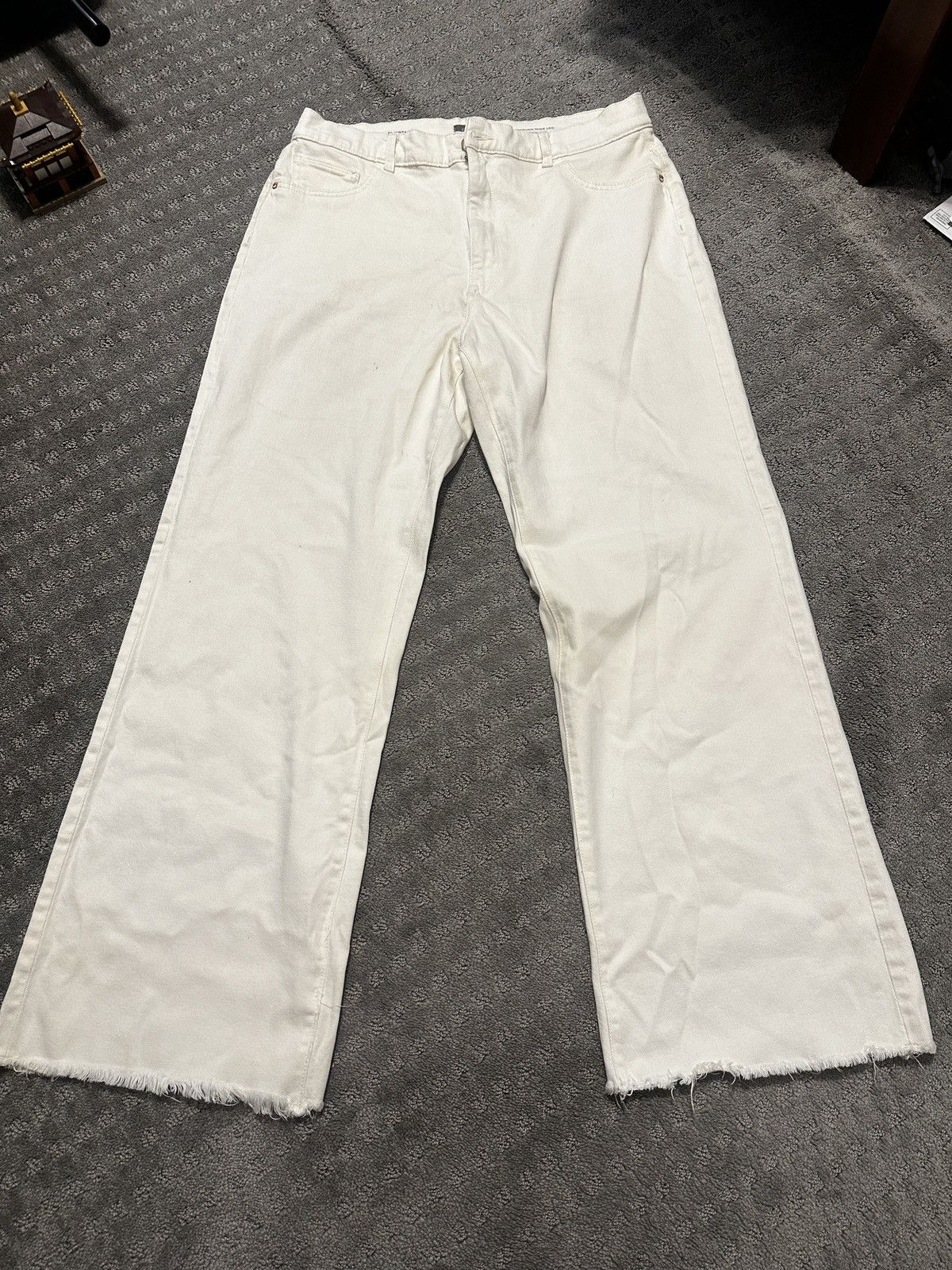 DL1961 Dl1961 Hepburn Wideleg High Rise Denim Size 34" / US 12 / IT 48 - 2 Thumbnail