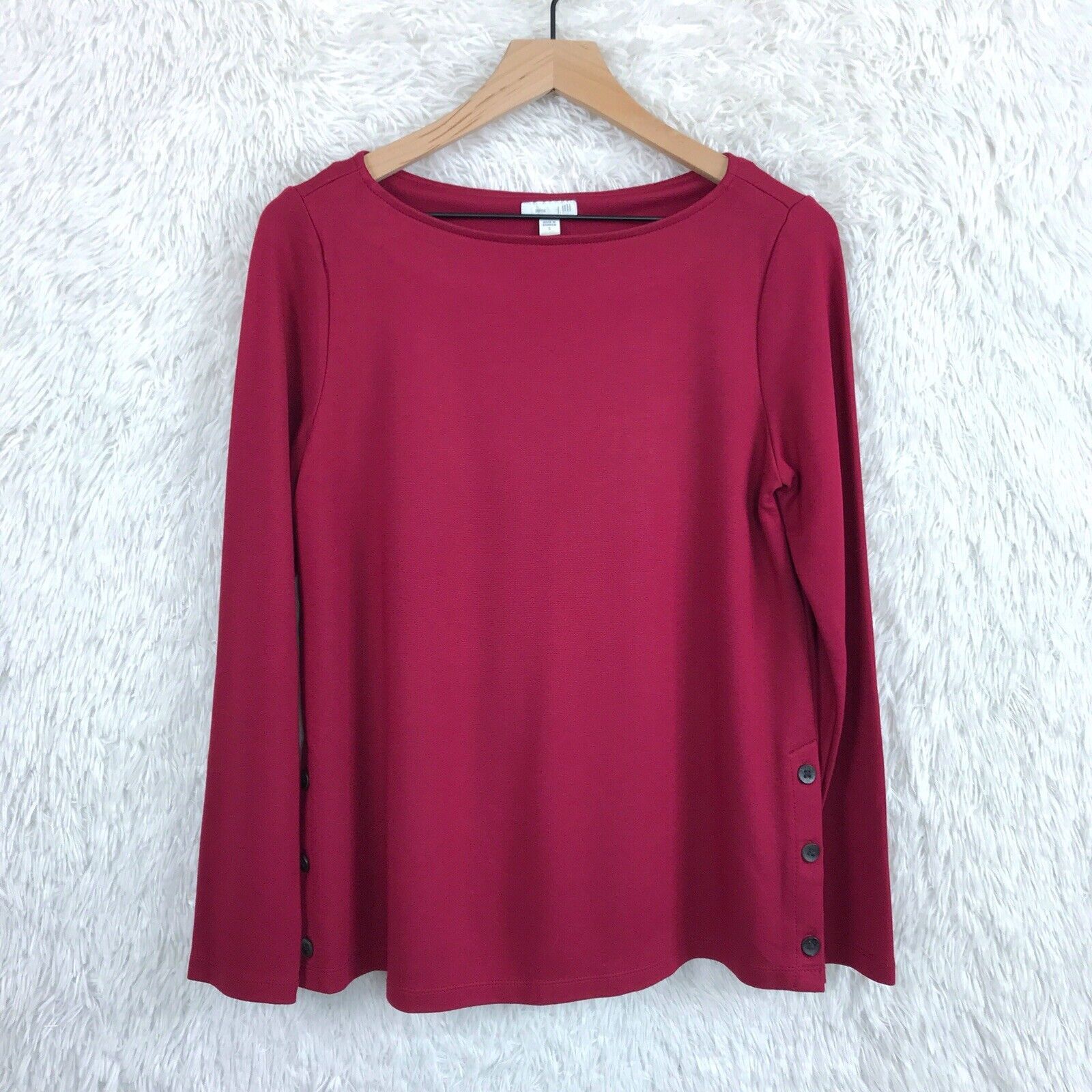 Other J Jill Ponte Knit Top Red Womens Small Size S / US 4 / IT 40 - 1 Thumbnail