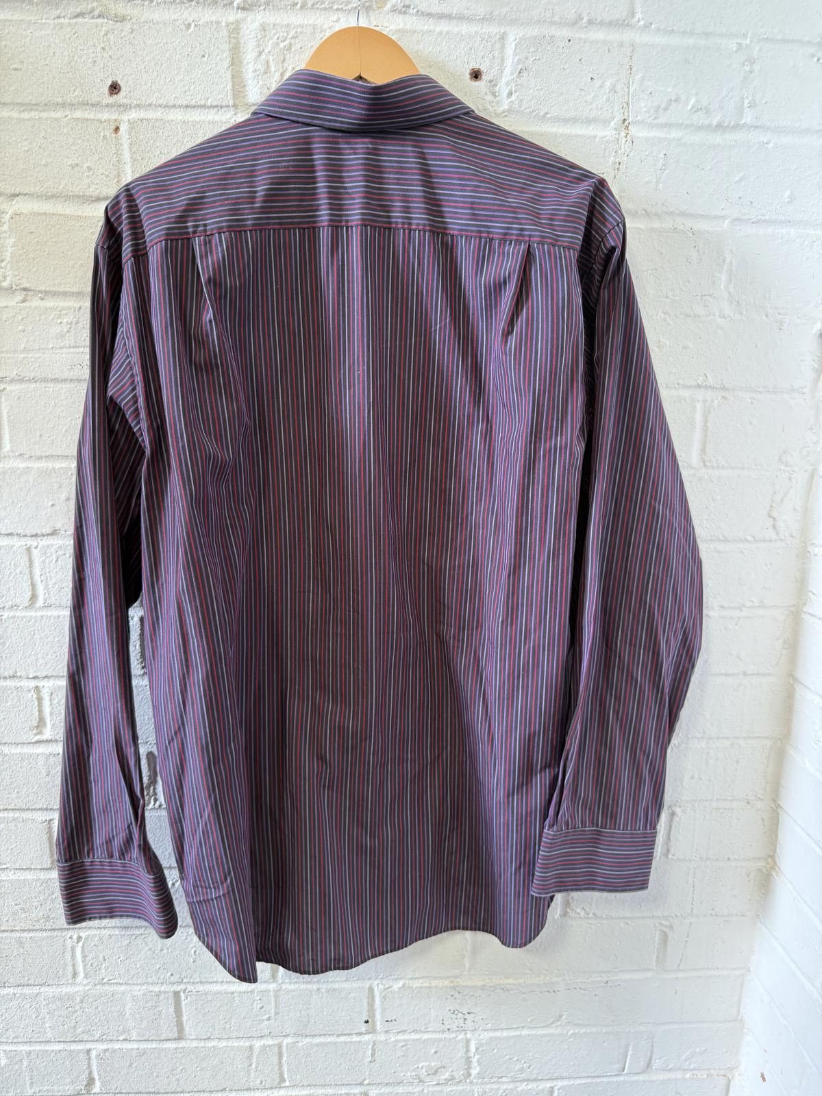 Van Heusen Van Heusen Men's Dress Shirt - Striped, Long Sleeve Size 38R - 4 Thumbnail