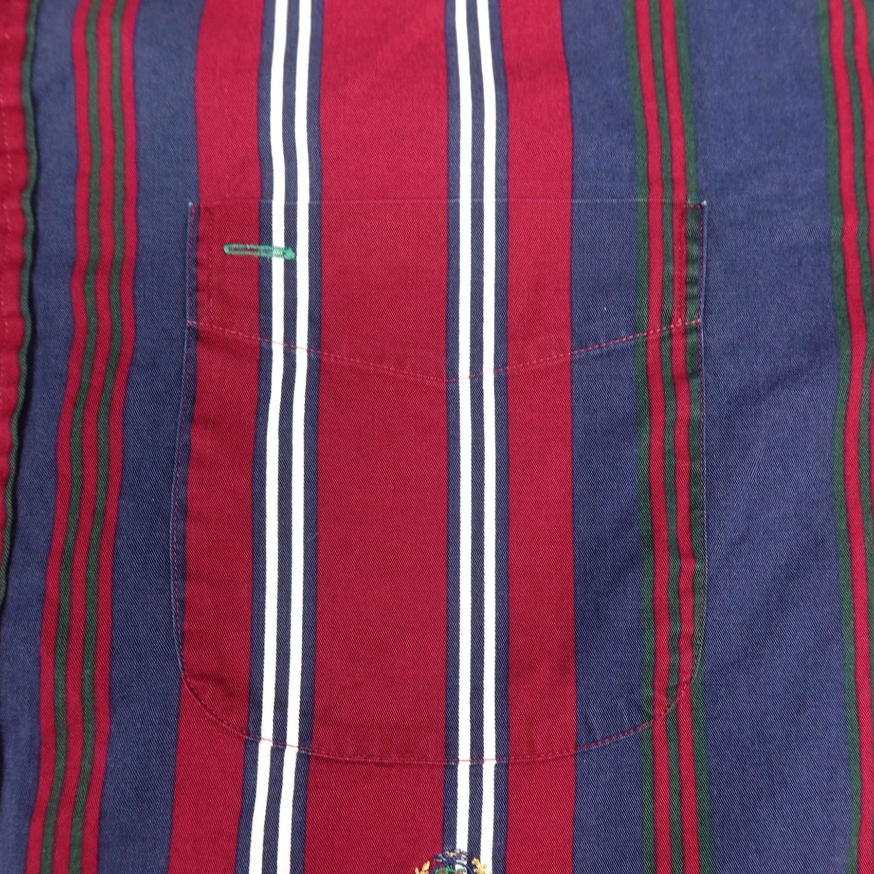 Tommy Hilfiger VINTAGE Tommy Hilfiger Shirt Mens L Stripe Button-Down Long Sleeve Crest 90s Retro Size US L / EU 52-54 / 3 - 7 Thumbnail