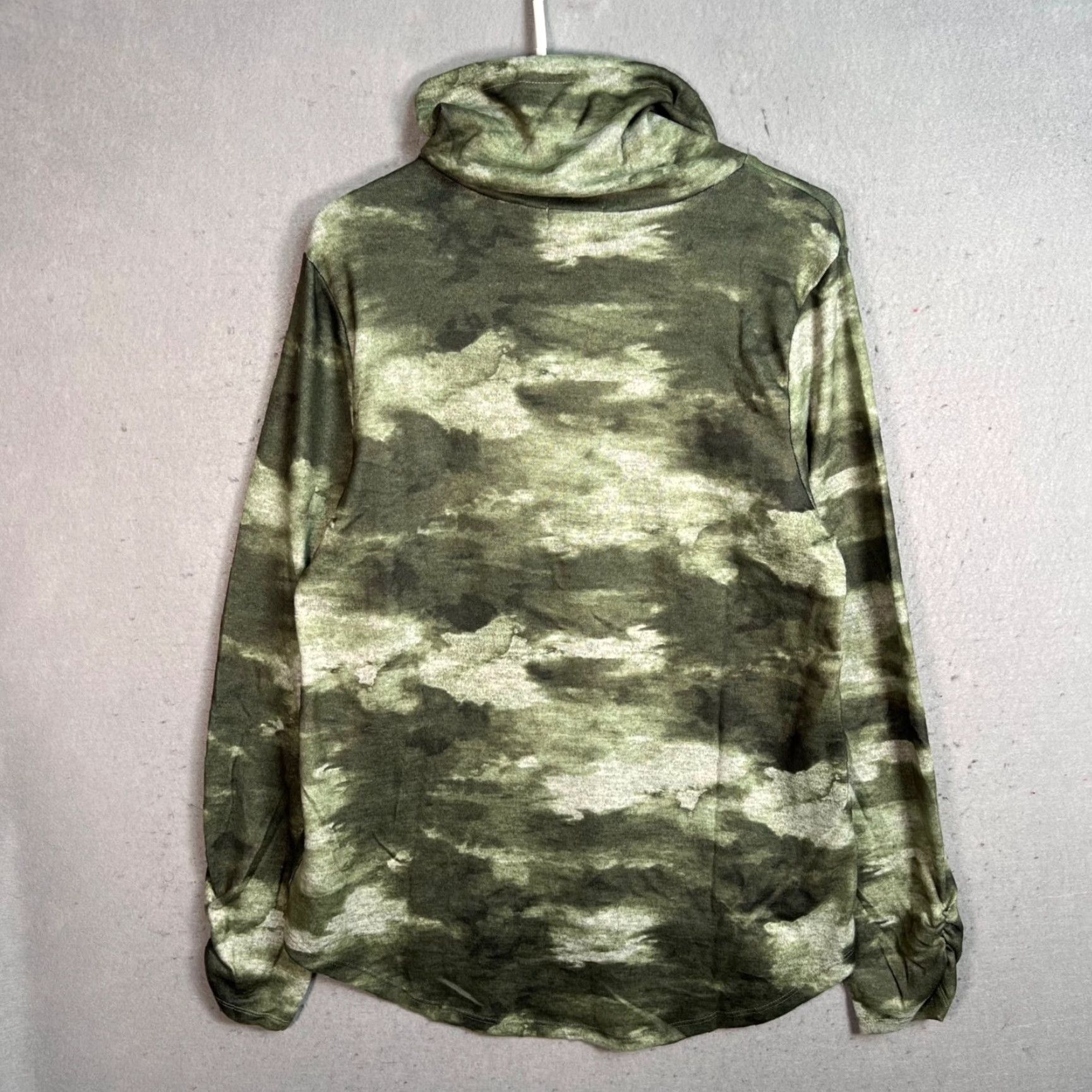 Vintage One World Womens Camouflage Cowl Neck Sweatshirt Pullover Size M Green Hoodie Size M / US 6-8 / IT 42-44 - 2 Thumbnail