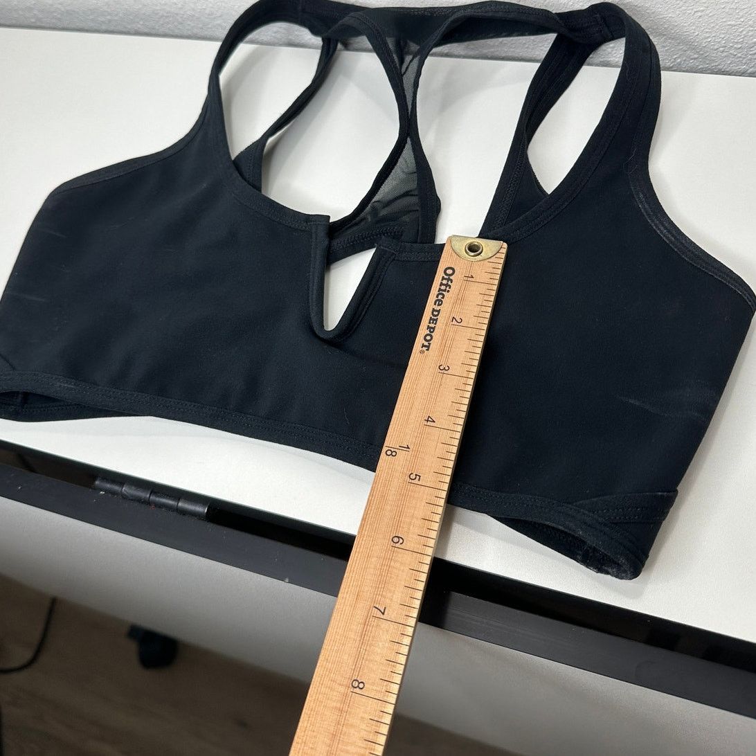 Other L SPACE Black V-Neck Back Mesh Racerback Sports Bra Large Size L / US 10 / IT 46 - 12 Thumbnail