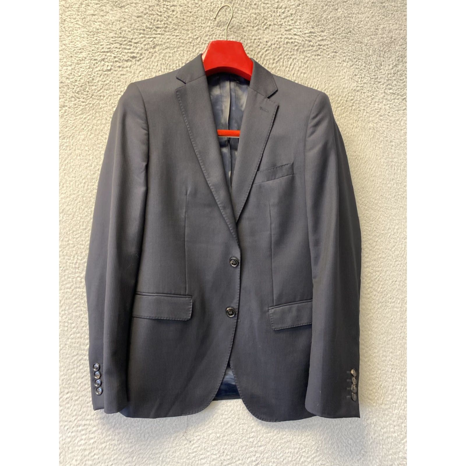 Zara Zara Men's Black 2 Button Blazer Suit Jacket Pants Size 40 Black /120-2 Size 40R - 4 Thumbnail