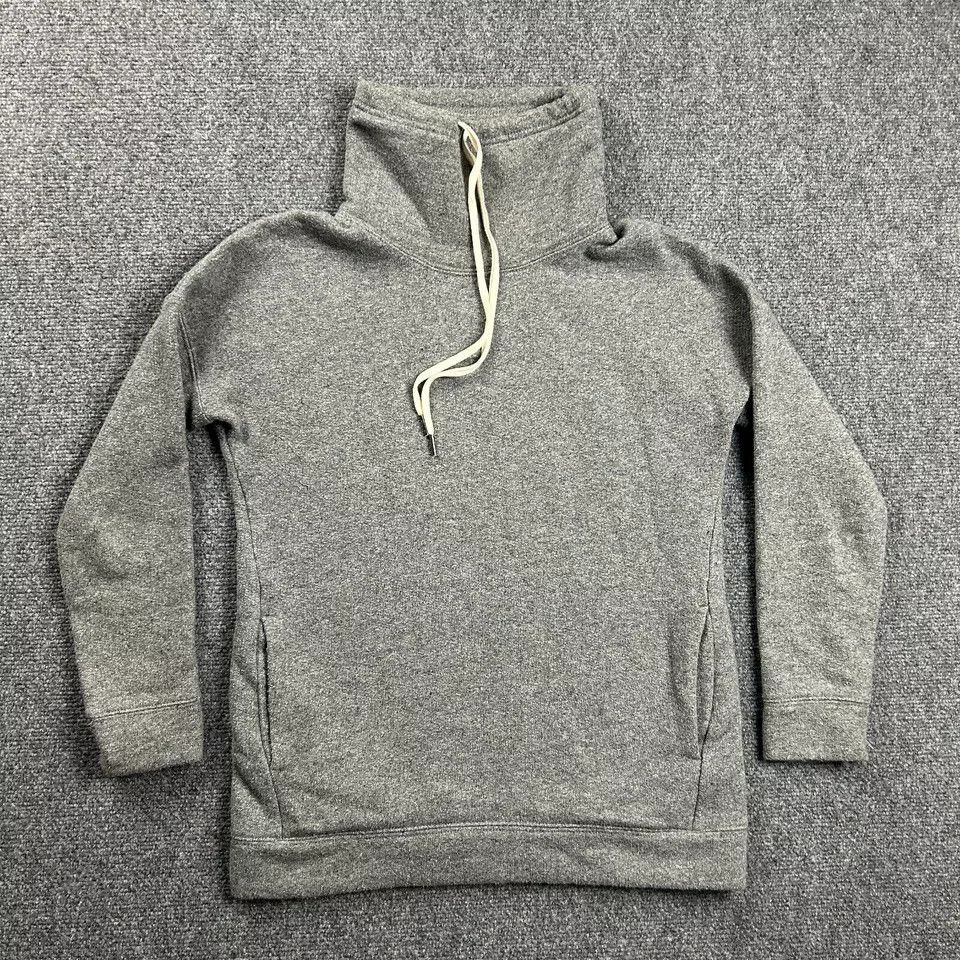 J.Crew J Crew Sweatshirt Womens XXS Gray Cowl Neck Drawstring Size XXS / US 00 / IT 34 - 1 Thumbnail
