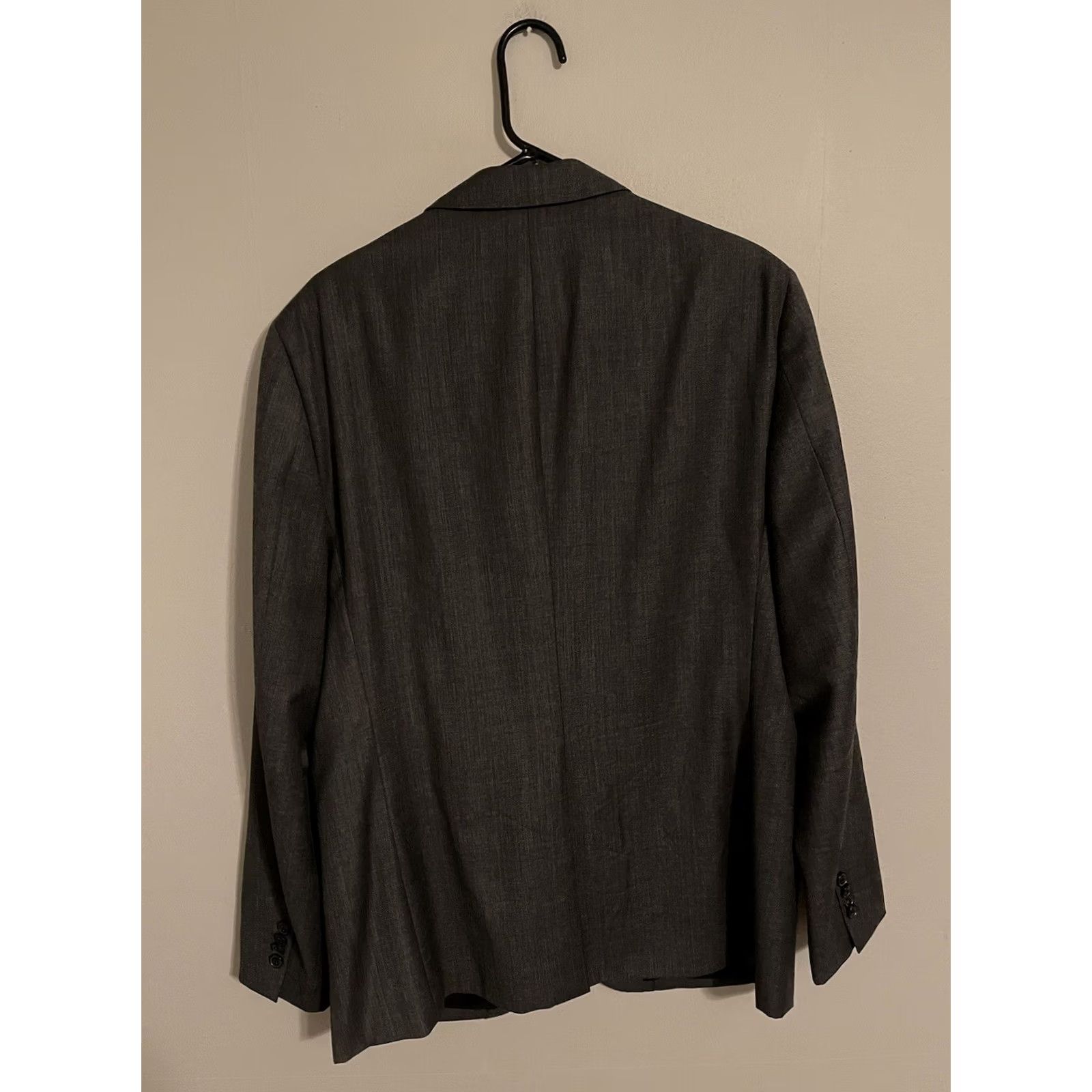 Theory Theory Commissioner Gray Wool Blazer Suit Jacket Coat Men's 44R Darker Charcoal Size 44R - 3 Thumbnail
