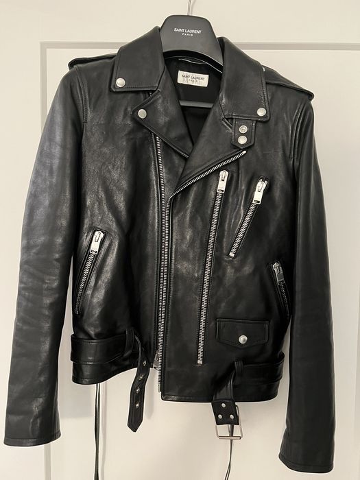 Saint laurent l17 leather jacket hotsell
