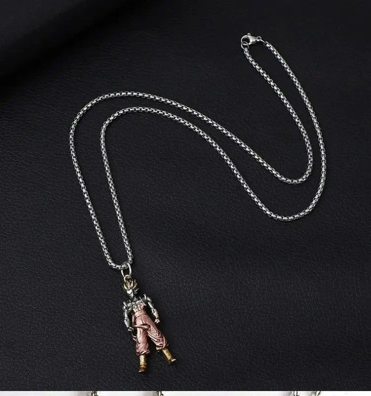 Jewelry Super Saiya Son Goku Pendant Necklace Size ONE SIZE - 2 Thumbnail