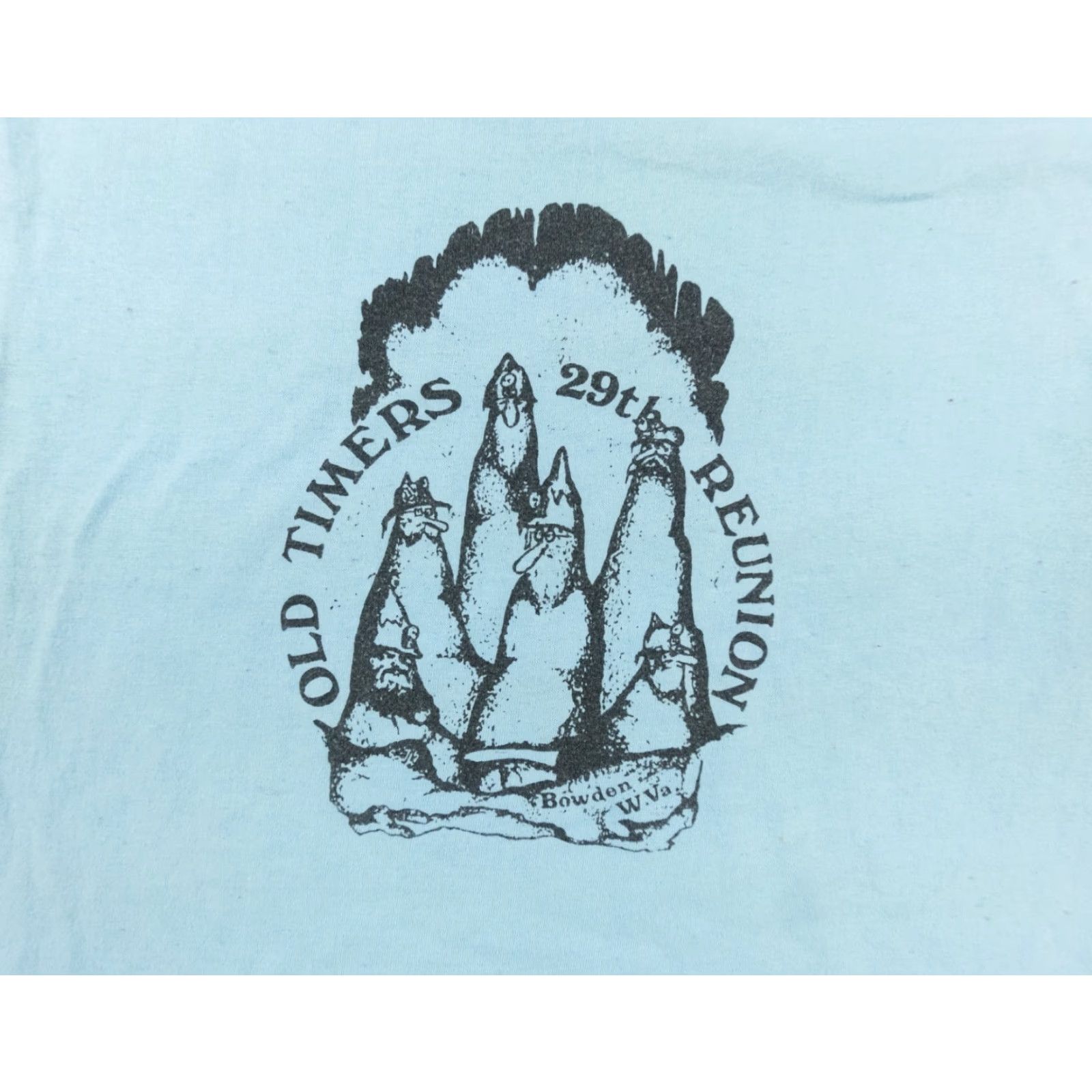 Vintage VINTAGE Old Timers Reunion Shirt Adult M Blue 80's Short Sleeve Graphic Tee Shirt Mens Size US M / EU 48-50 / 2 - 2 Thumbnail