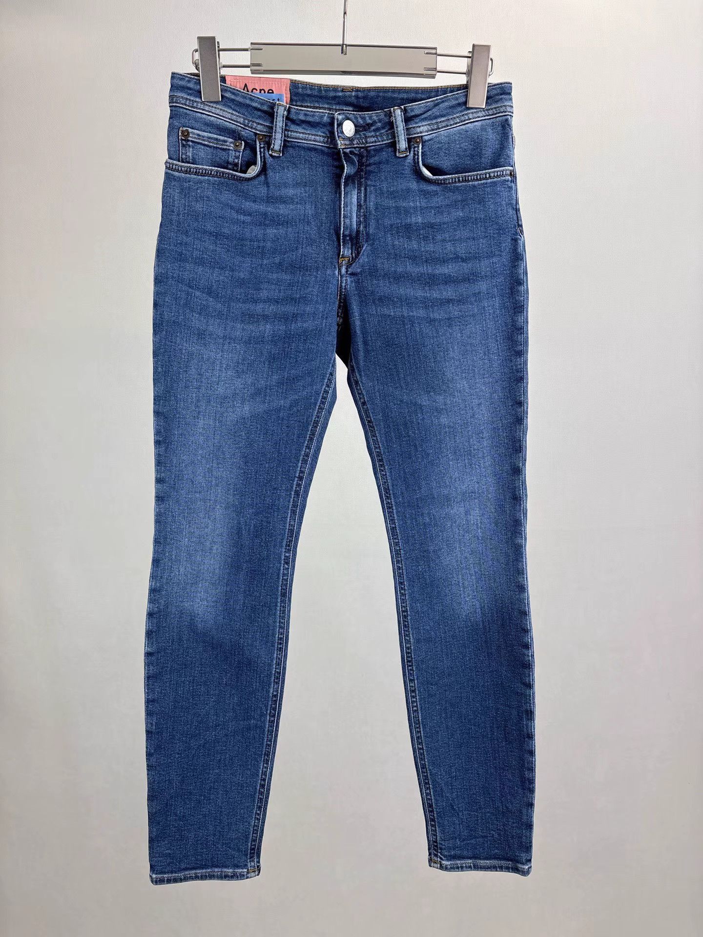 Acne Studios ACNE STUDIOS Back Leather Label Jeans K1 Size US 32 / EU 48 - 1 Thumbnail