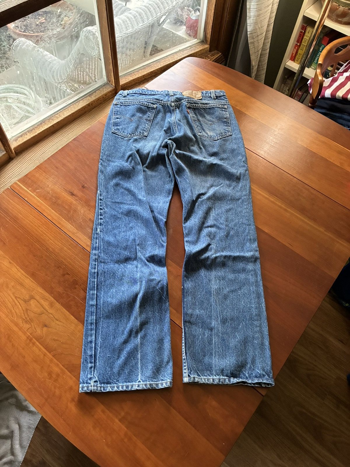 Vintage 80s Levi’s 517 orange tab bootcut jeans