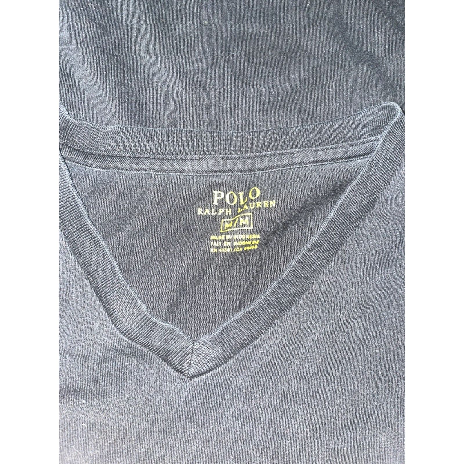 Polo Ralph Lauren Polo Ralph Lauren T-Shirt Black V-Neck Mens M Size US M / EU 48-50 / 2 - 8 Thumbnail
