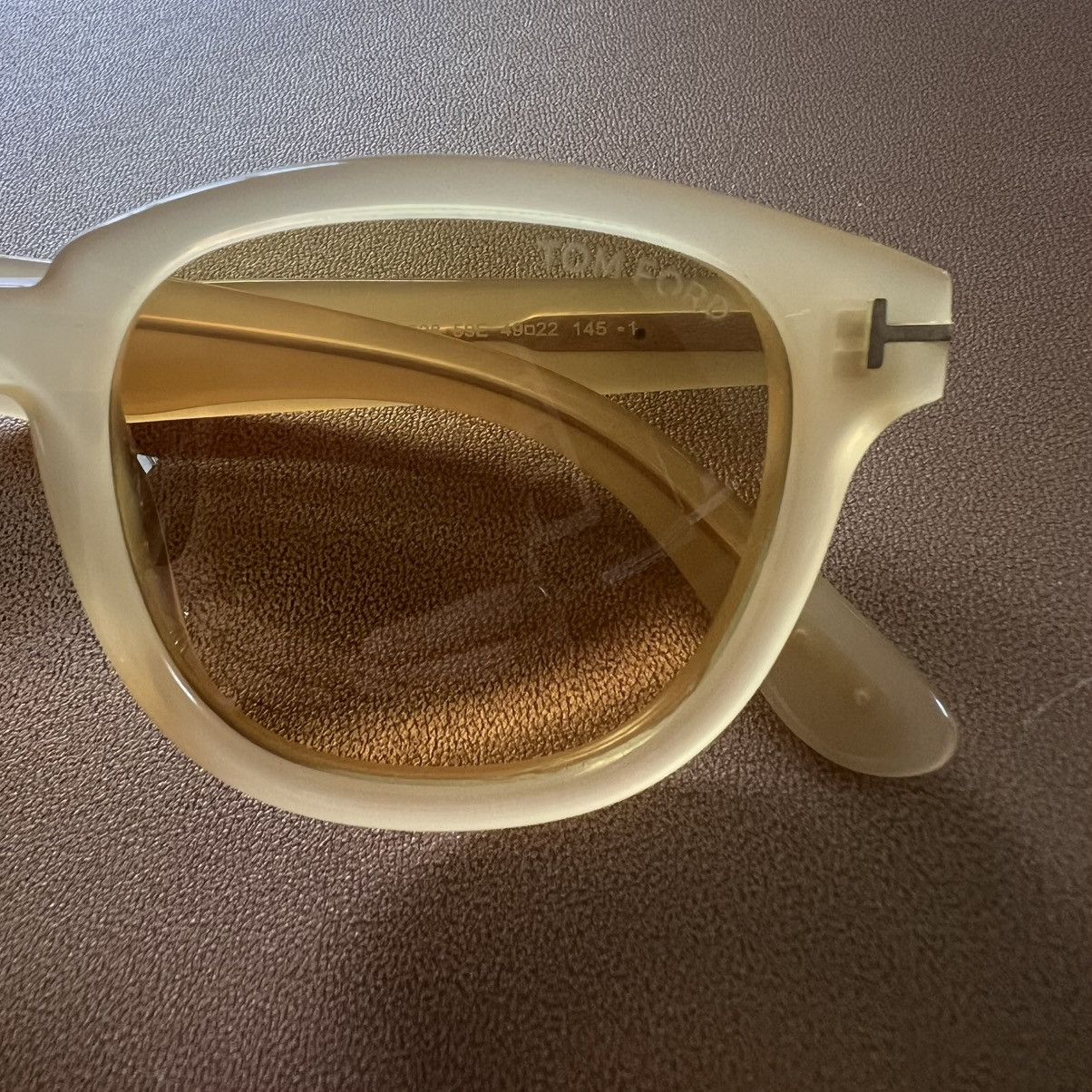 Tom Ford Tom Ford Garett Sunglasses - Pale Yellow Size ONE SIZE - 7 Thumbnail