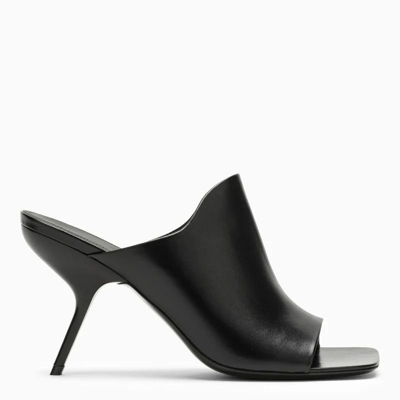 Salvatore Ferragamo o1s1rm0724 Leather Stiletto Mules in Black Size US 8.5 / IT 38.5 - 1 Thumbnail