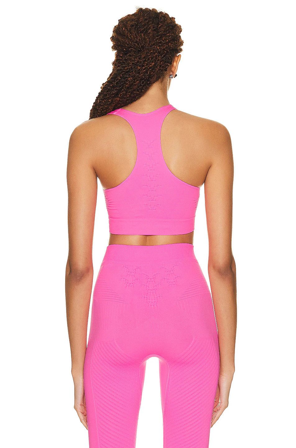 Balenciaga o1bcso1str1124 Athlentic Crop Top in Neon Pink Size S / US 4 / IT 40 - 4 Thumbnail
