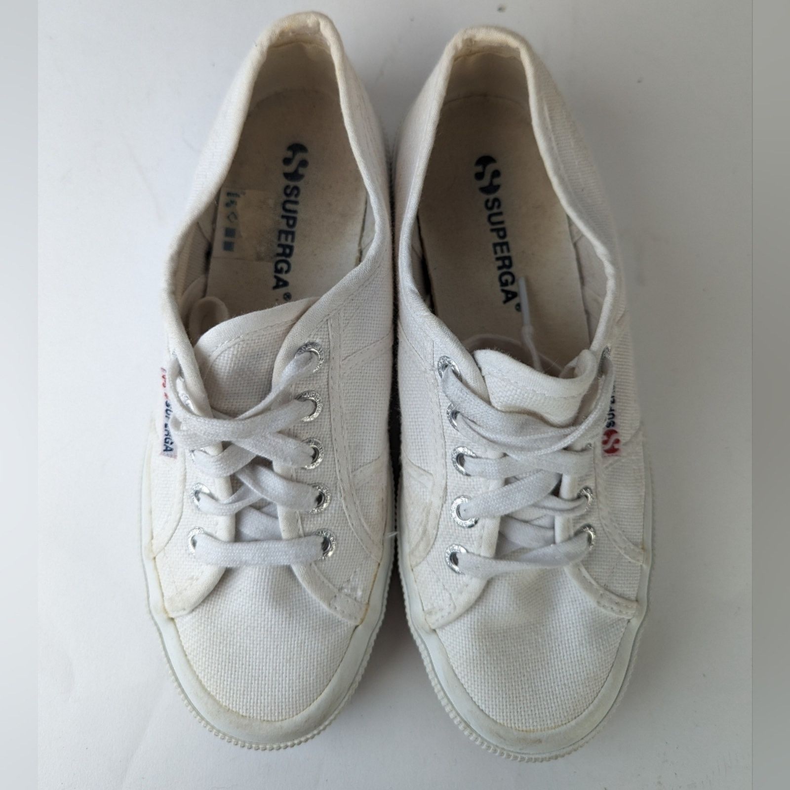 Superga Superga Classic White Lace Up - 6 Size US 6 / IT 36 - 11 Thumbnail