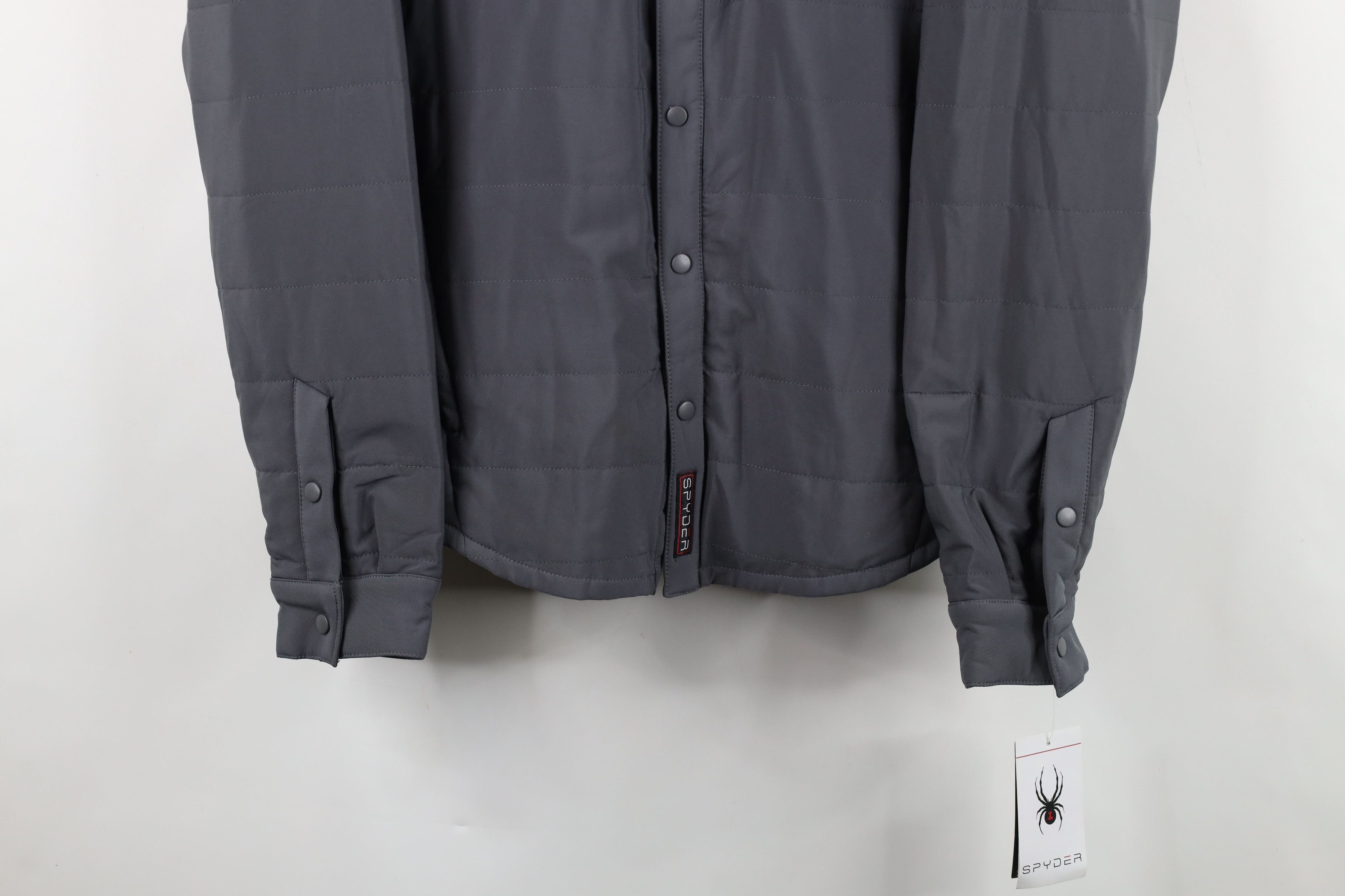 Spyder New w Defects Spyder Transit Full Button Shirt Jacket Gray Size US M / EU 48-50 / 2 - 3 Thumbnail