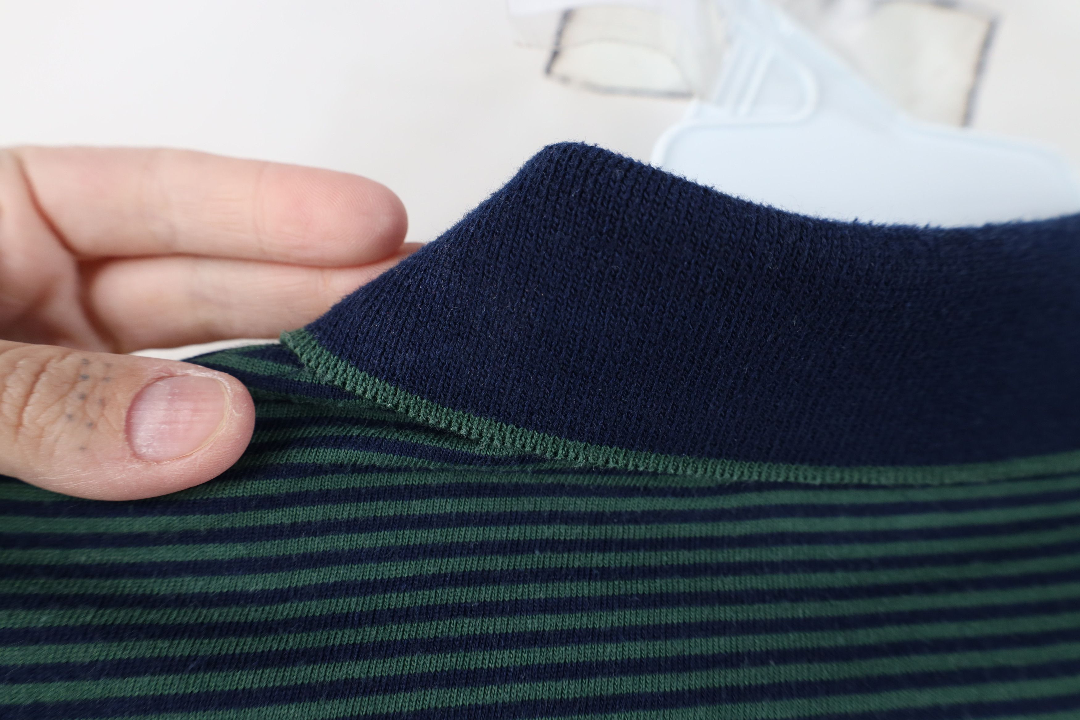Vintage Vintage 90s Streetwear Striped Knit Collared Golf Polo Shirt Size US L / EU 52-54 / 3 - 10 Thumbnail