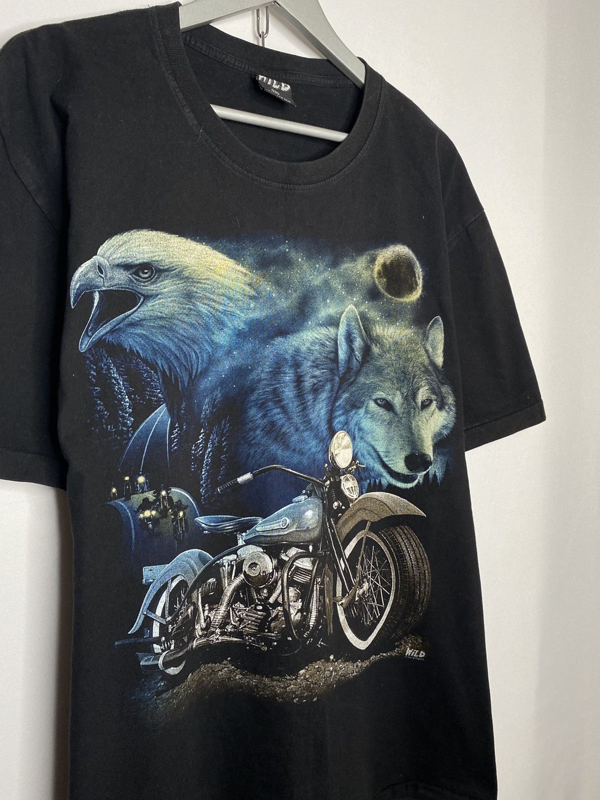 Other Vintage Wild Motorcycle T-Shirt With Wolves Sculls Size US XXL / EU 58 / 5 - 5 Thumbnail