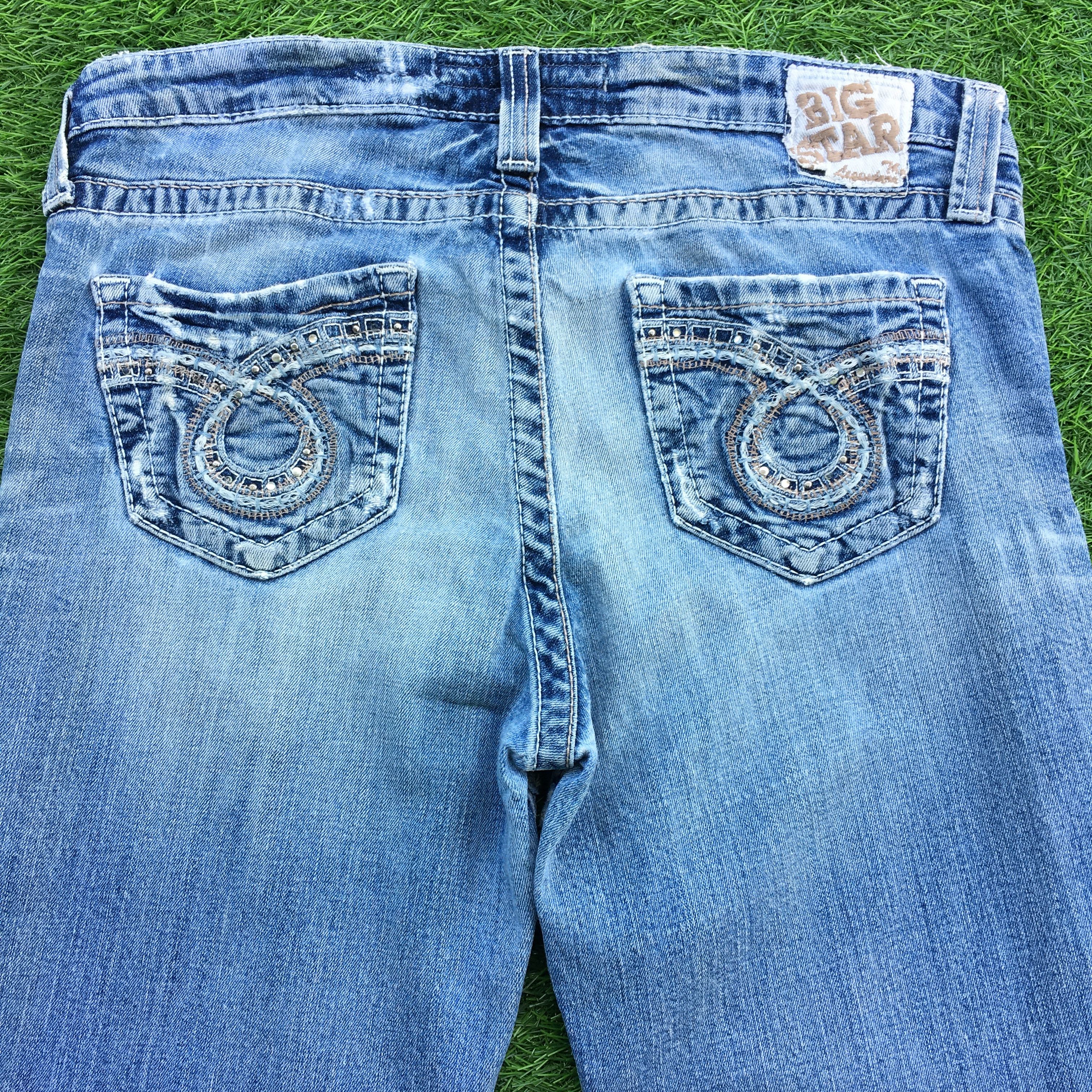 Big Star × Japanese Brand × Jean Big Star Maddie Boot Low Rise Jeans D-1004 Size 31" - 4 Thumbnail