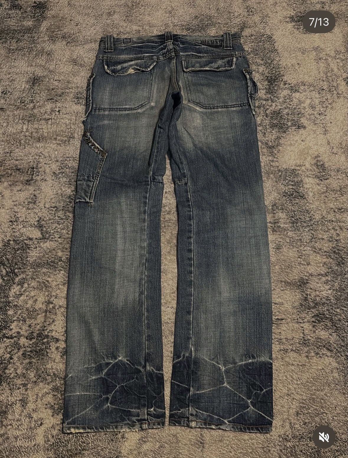 Hysteric Glamour Bartack Japanese Cargo Denim Size US 31 - 7 Thumbnail