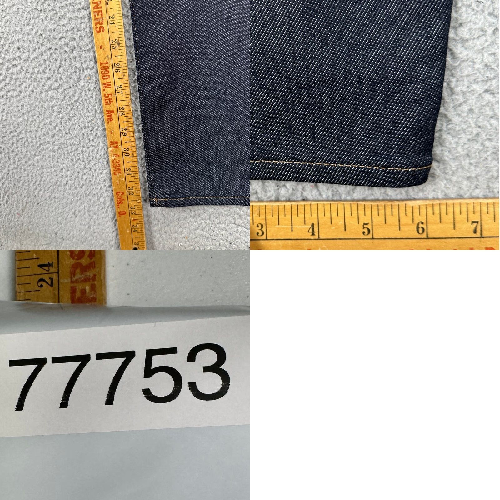 Express Express Athletic Slim Jeans 29X34 Navy Blue Denim 5 Pockets Men Size US 29 - 8 Thumbnail