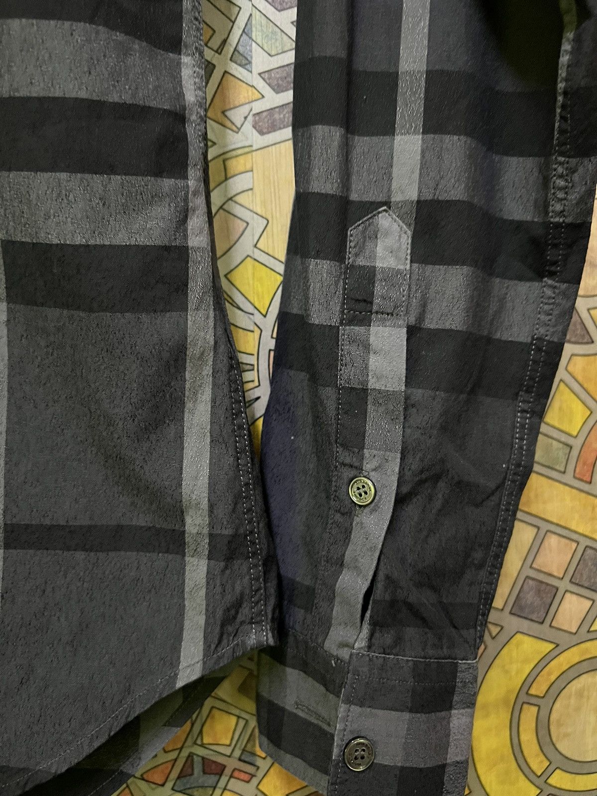 Burberry Burberry Somerton Long Sleeve Shirt Men's Small Size US S / EU 44-46 / 1 - 15 Thumbnail