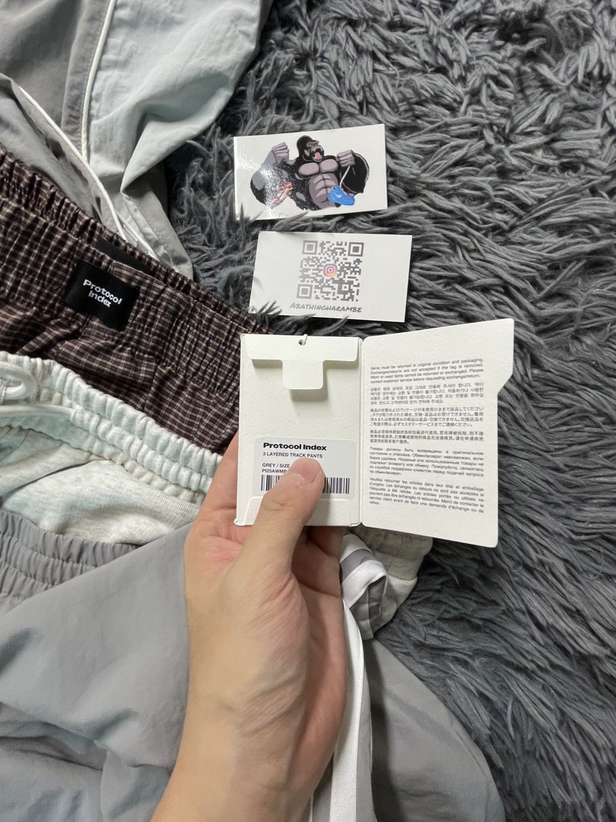 Protocol Index 3 Layered Sweatpants Grey