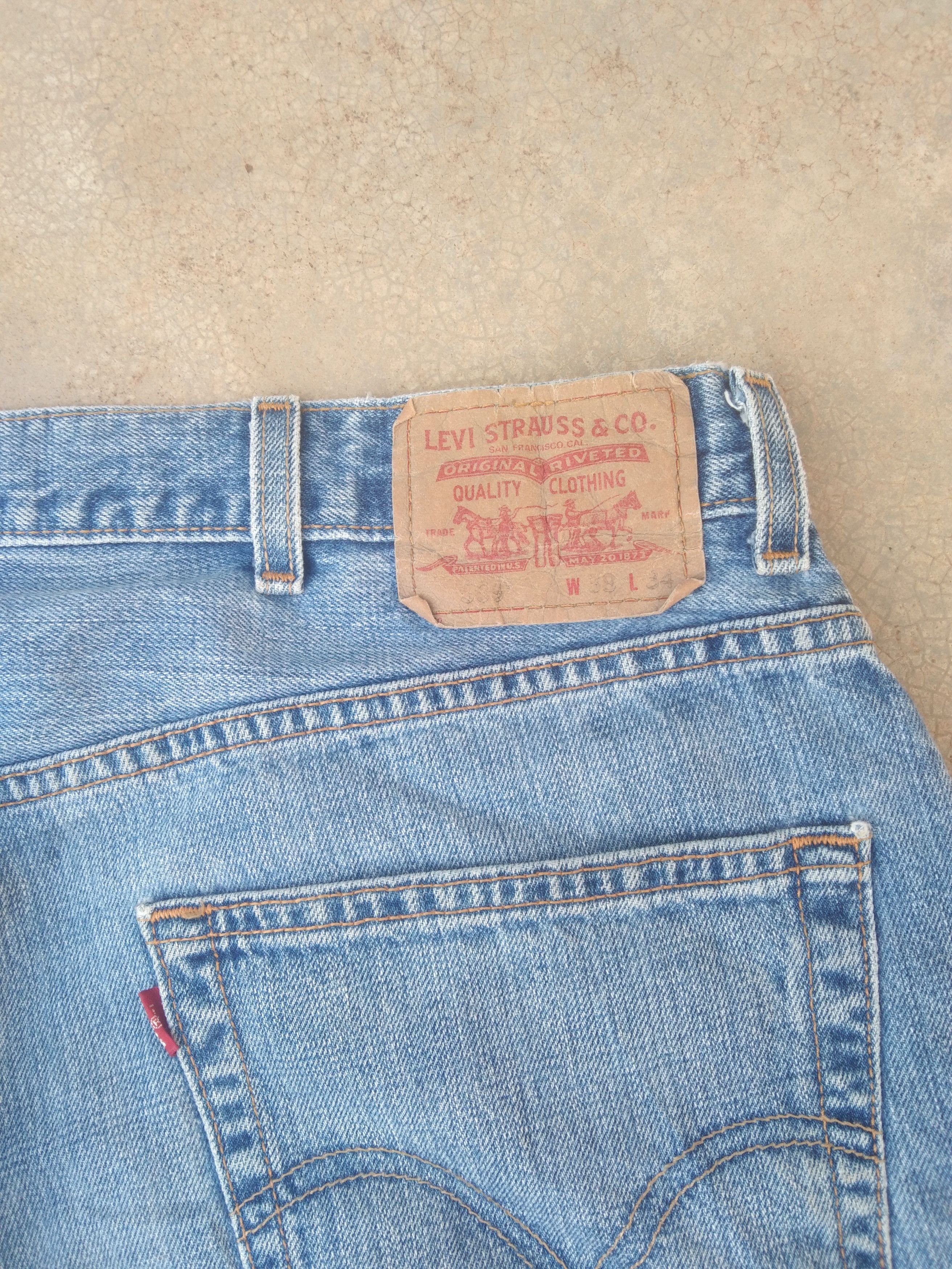 Levi's Vintage Levi's Jeans 569 Loose Straight Baggy 38x33 Size US 38 / EU 54 - 5 Thumbnail