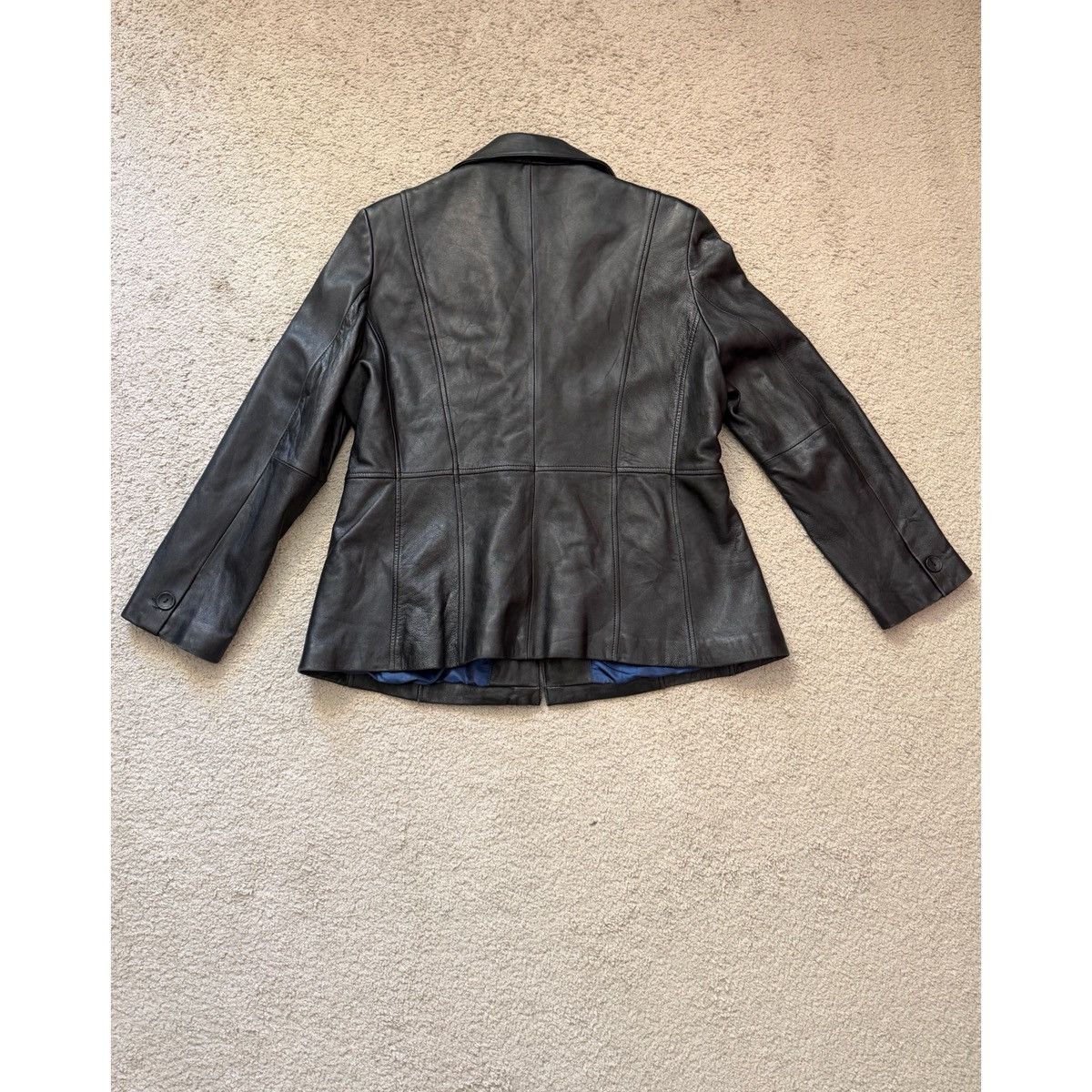 Wilsons Leather WILSONS PELLE STUDIO VINTAGE BLAZER LEATHER JACKET Size XL / US 12-14 / IT 48-50 - 12 Thumbnail