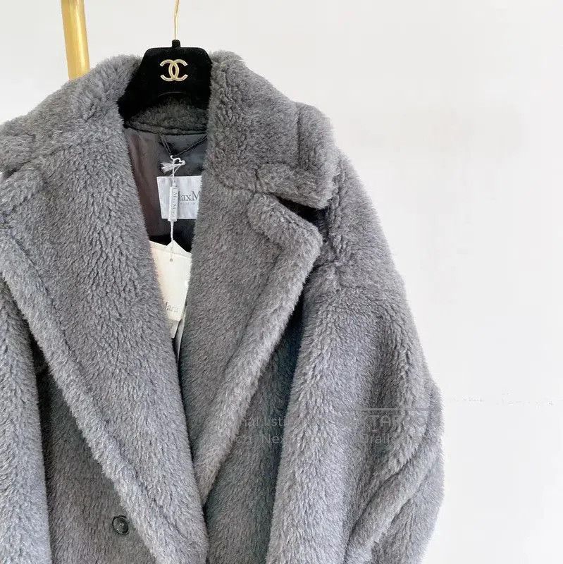 Max Mara MaxMara Winter Gray Wool Long Coat . Size S / US 4 / IT 40 - 3 Thumbnail
