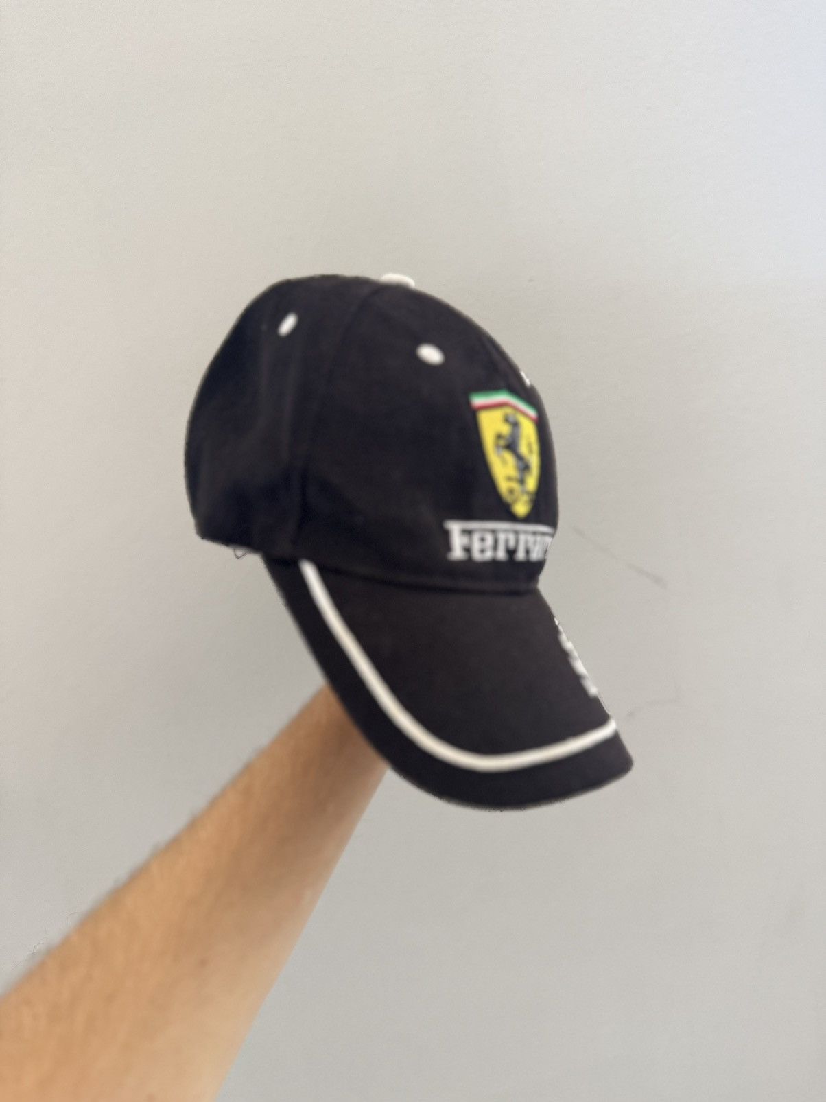 Ferrari Vintage Ferrari Racing Formula One Black Hype Hat Cap Size ONE SIZE - 5 Thumbnail