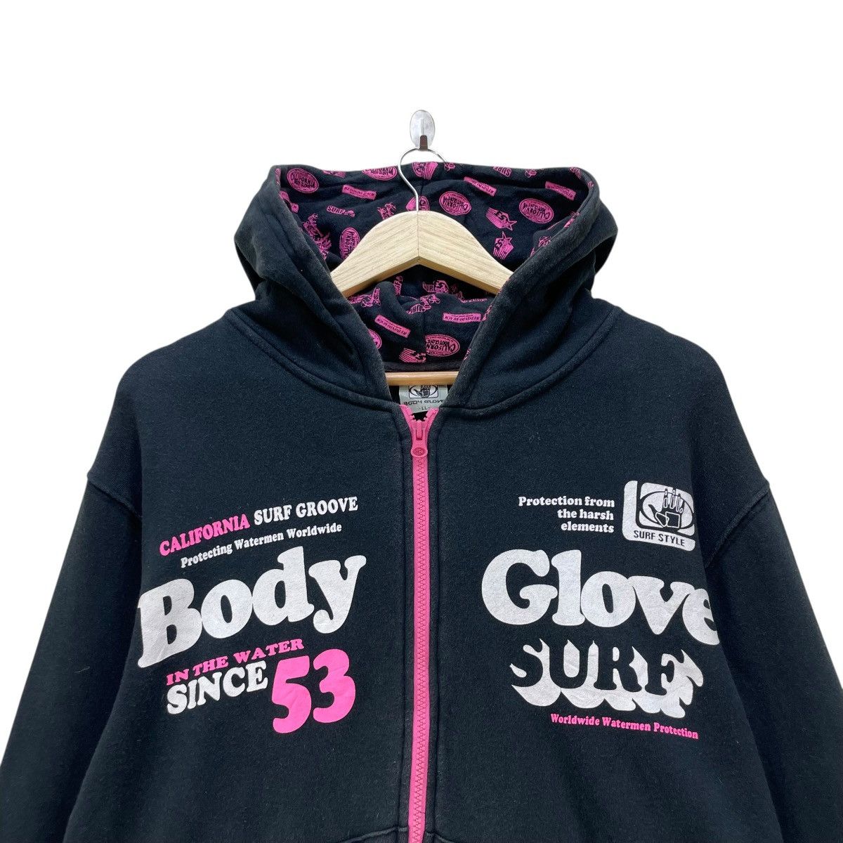 Body Glove 💥Vintage Body Glove Surf Style Hoodie Zipup Jacket Size US M / EU 48-50 / 2 - 3 Thumbnail