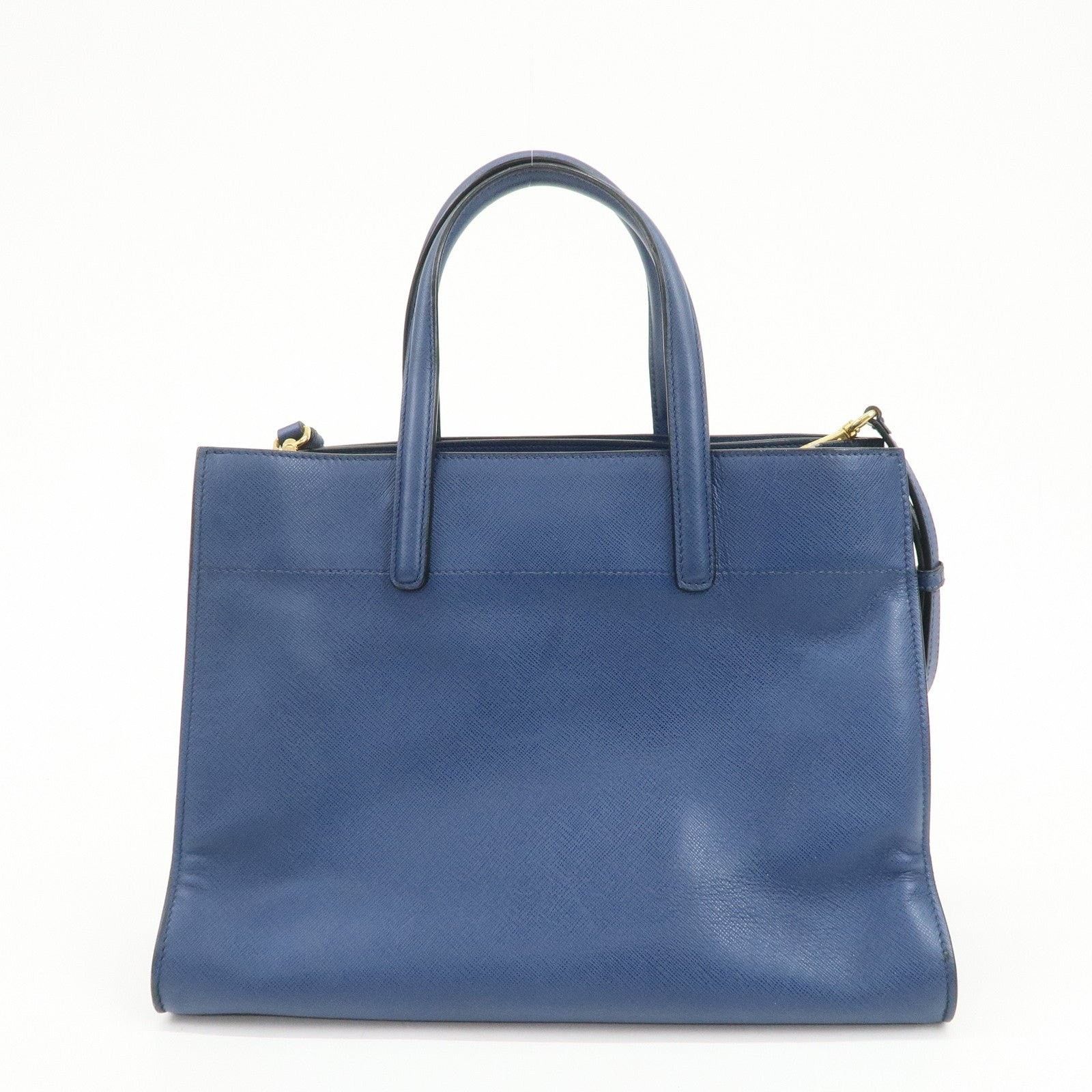 Prada Prada Saffiano Tote Blue Size ONE SIZE - 2 Thumbnail
