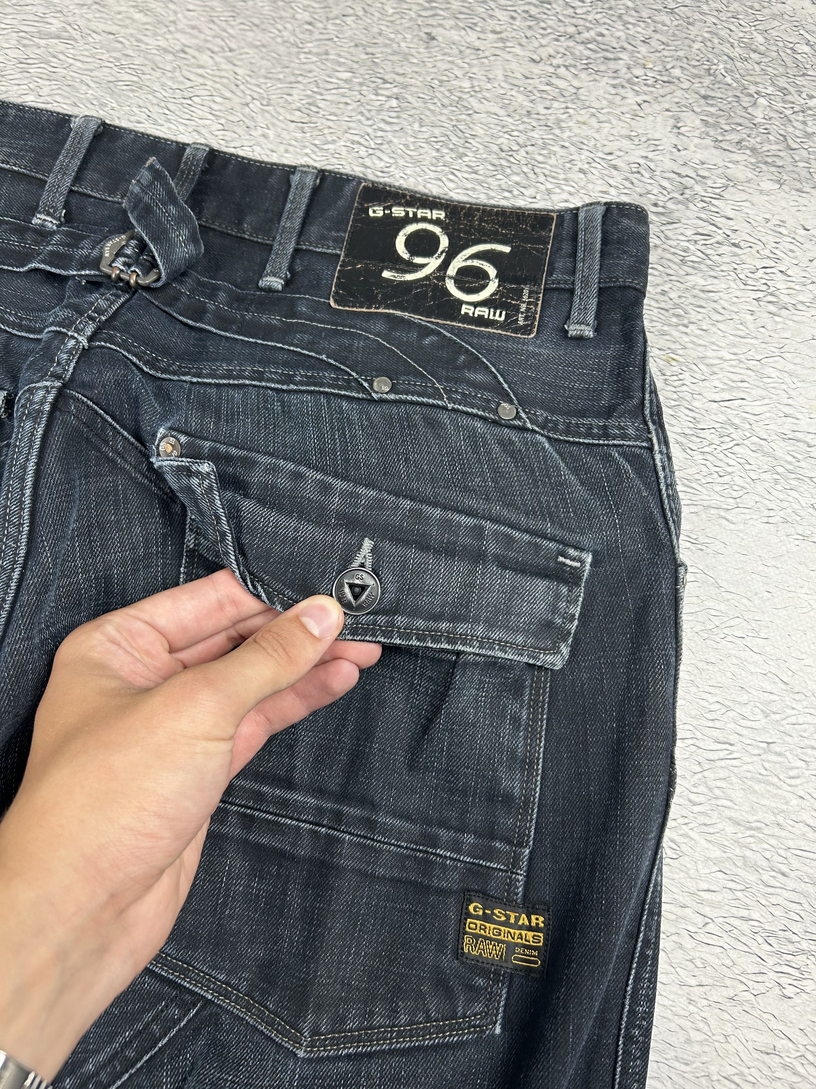G-Star × JNCO G-Star Raw Denim 96 Vintage Jeans Double Knee Baggy Drill Size US 34 / EU 50 - 5 Thumbnail