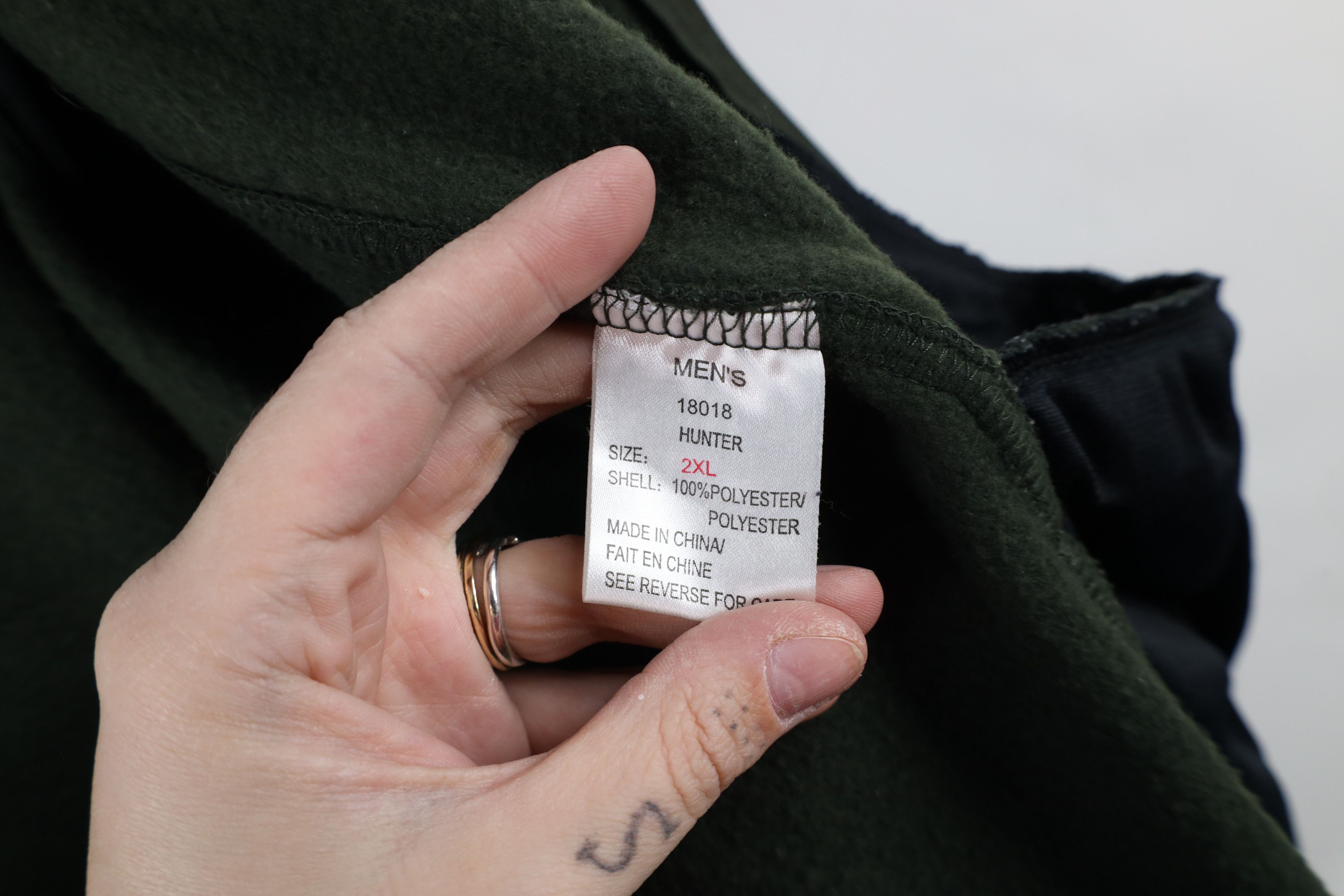 Vintage × Woolrich Woolen Mills Vintage Woolrich Blank Full Zip Fleece Vest Jacket Green Size US XXL / EU 58 / 5 - 8 Thumbnail