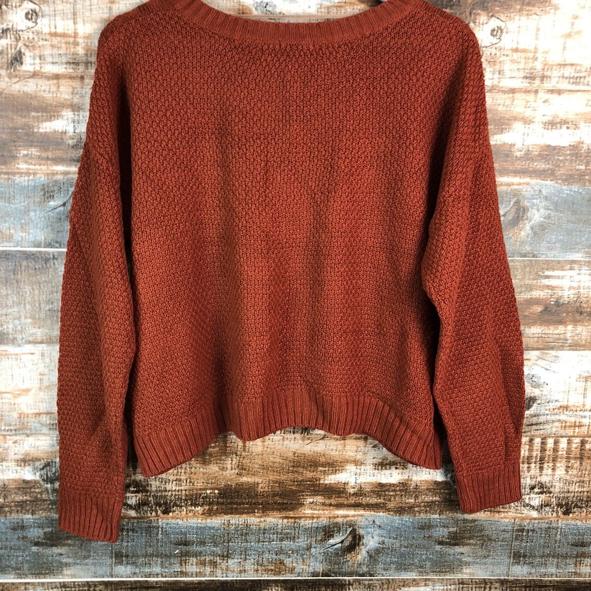 GU × Homespun Knitwear GU Orange streetwear Knitwear #A2186 Size M / US 6-8 / IT 42-44 - 14 Thumbnail
