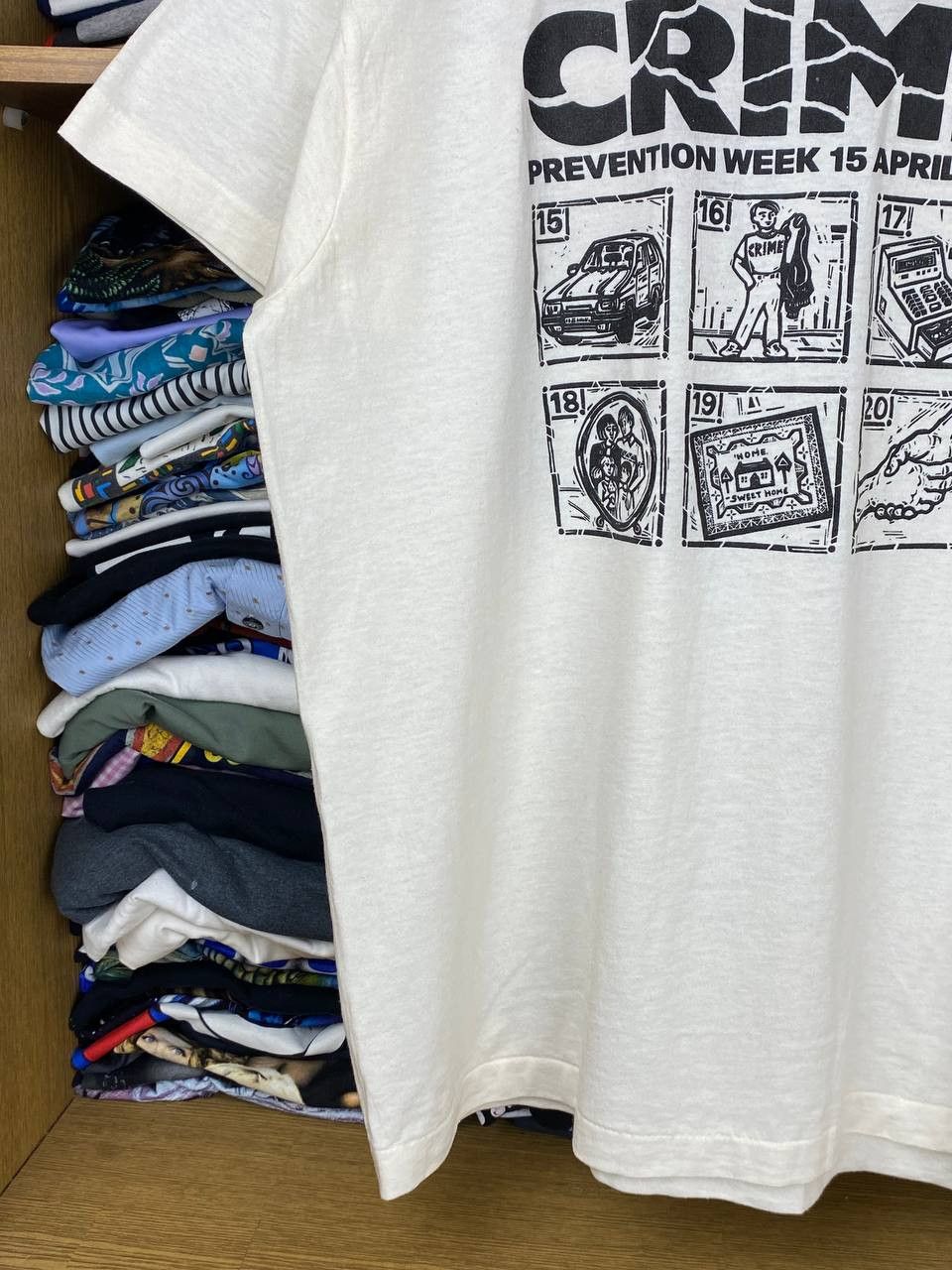 Vintage Vintage Crime Prevention Week 1991 Graphic 90s Tee Size US XL / EU 56 / 4 - 6 Thumbnail