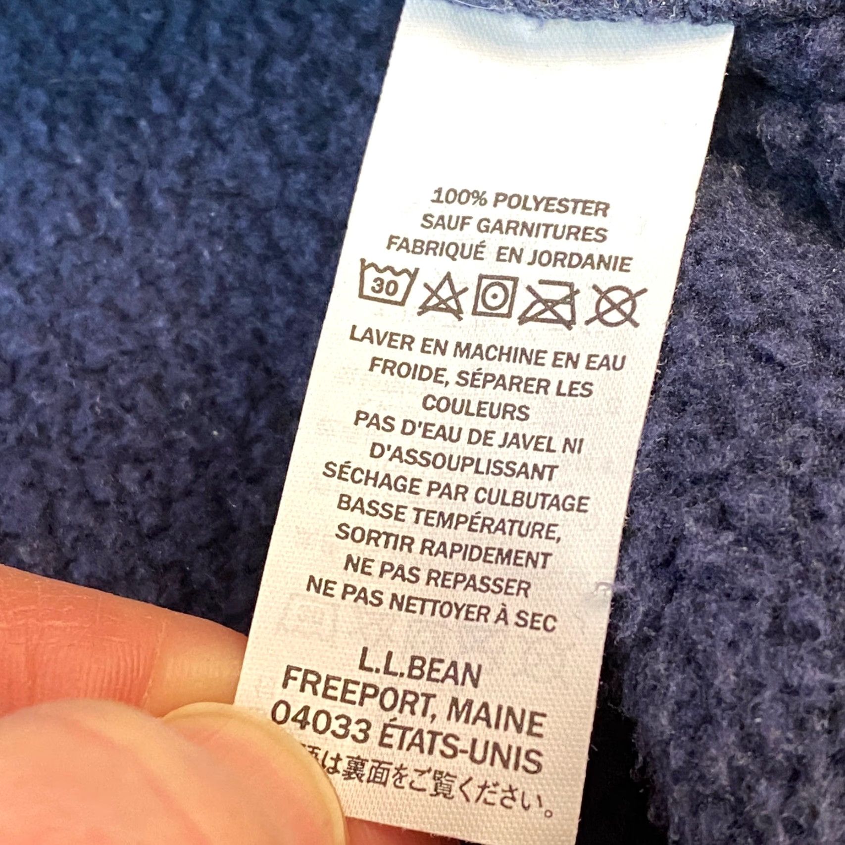 Vintage L.L. Bean Mens Blue Sweater Fleece Shirt Jacket Large Regular Casual Outdoor Outdoor Mens L Blue Quilted Shacket 14968 Jacket Size US L / EU 52-54 / 3 - 4 Thumbnail