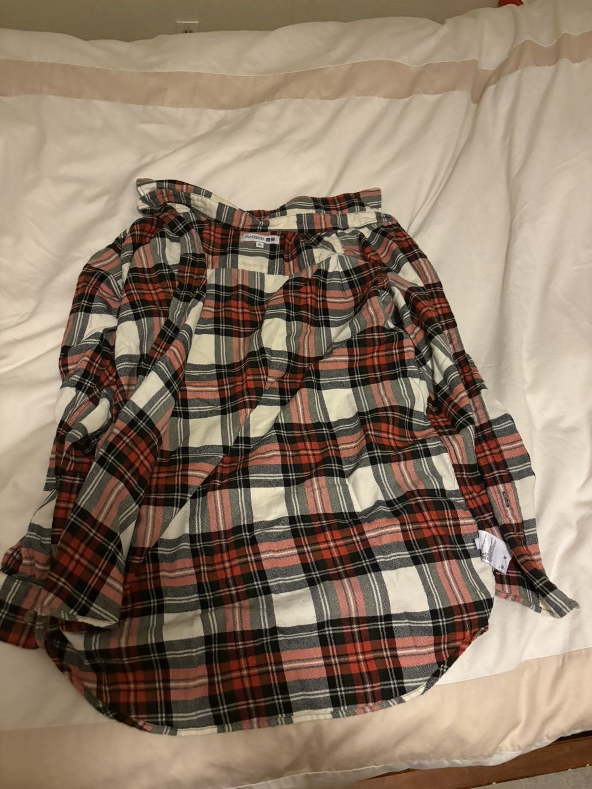 JW Anderson × Uniqlo JW Anderson x Uniqlo Red Plaid Flannel Shirt Size US L / EU 52-54 / 3 - 2 Thumbnail
