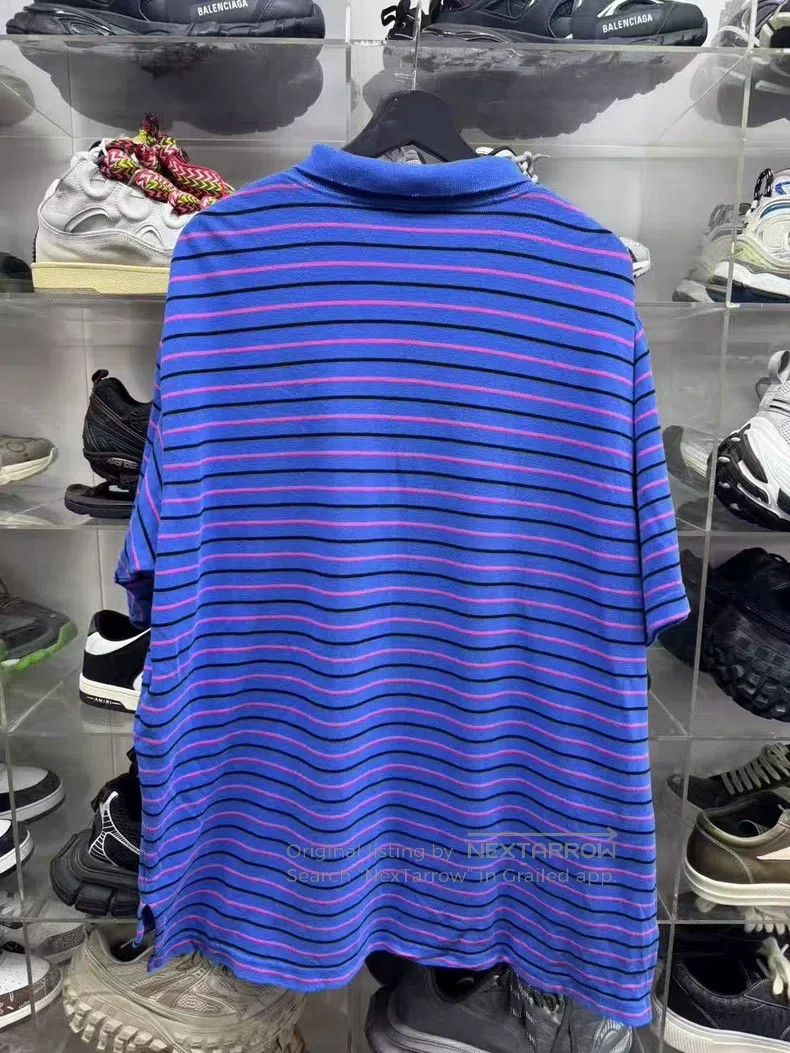 Balenciaga Balenciaga Short-sleeved polo shirt with wheat ear and dou Size US M / EU 48-50 / 2 - 3 Thumbnail