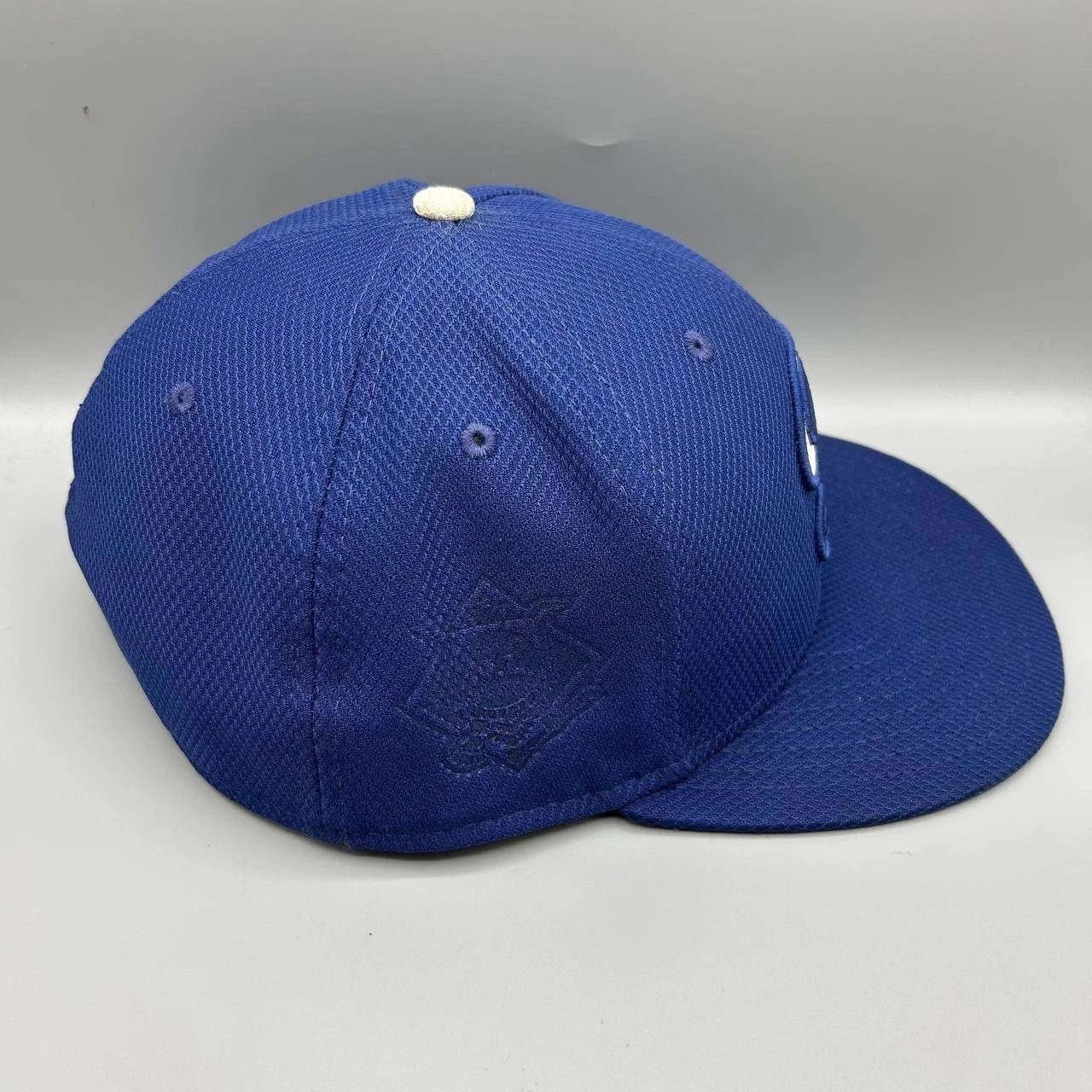 New Era Los Angeles LA Dodgers Hat Men 7 7/8 Blue Black Fitted Cap Size ONE SIZE - 8 Thumbnail