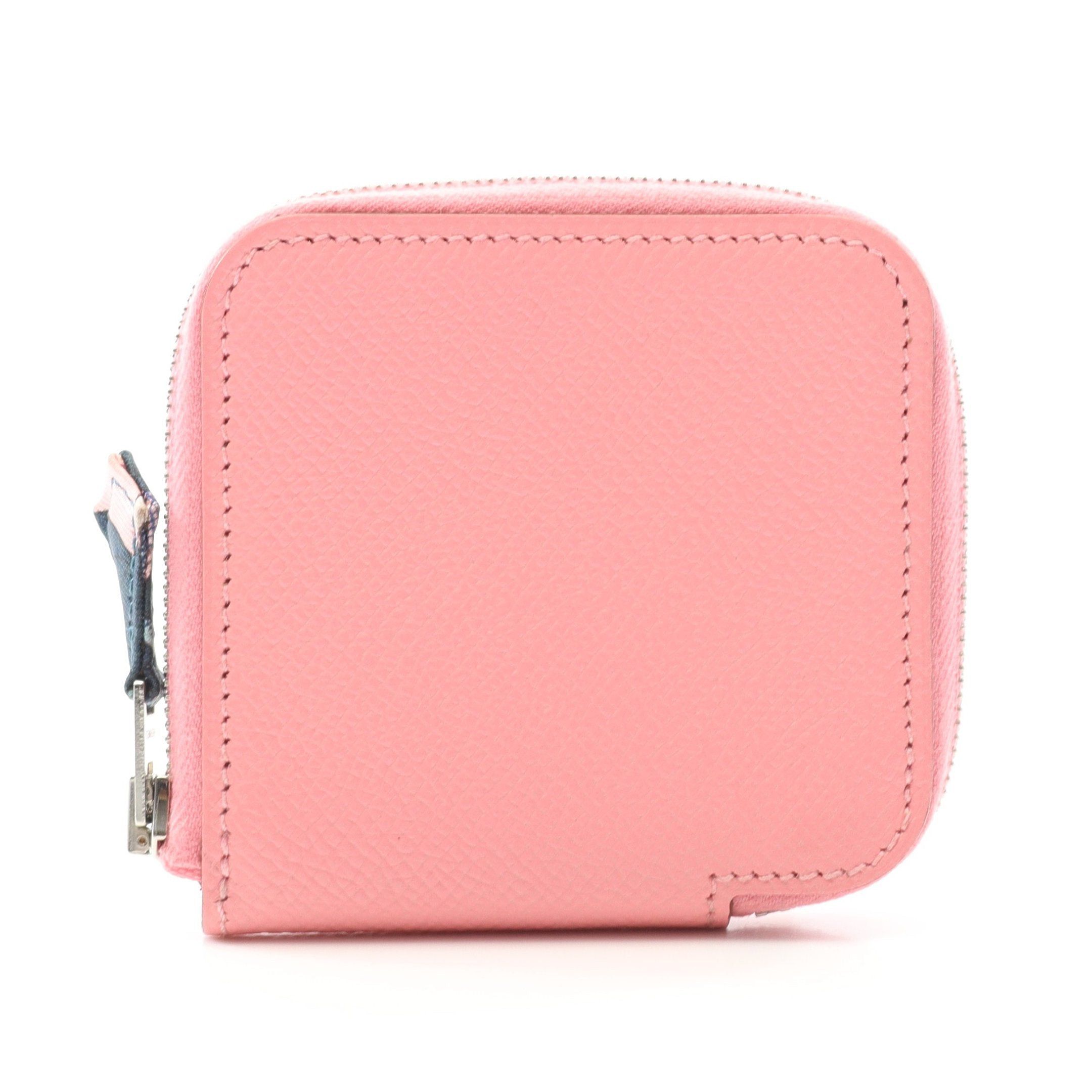 Hermes Hermes Azap Compact Mini Silk In Coin Purse Veau Epsom Pink Silver Hardware A Stamp Size ONE SIZE - 1 Thumbnail