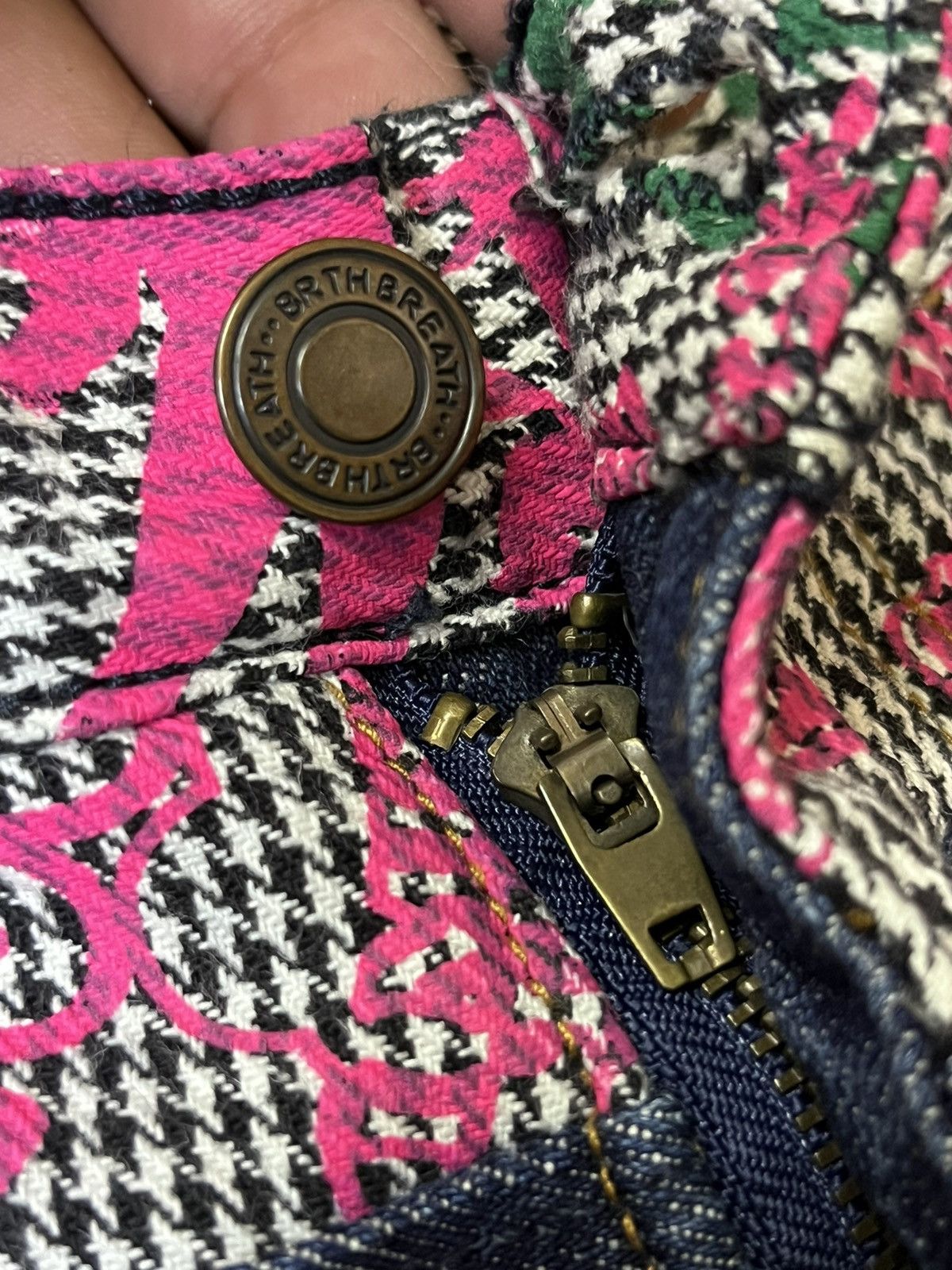 Japanese Brand ARCHIVE JAPANESE “UP START BREATHMINT” DOUBLE WAIST JEANS Size US 32 / EU 48 - 11 Thumbnail