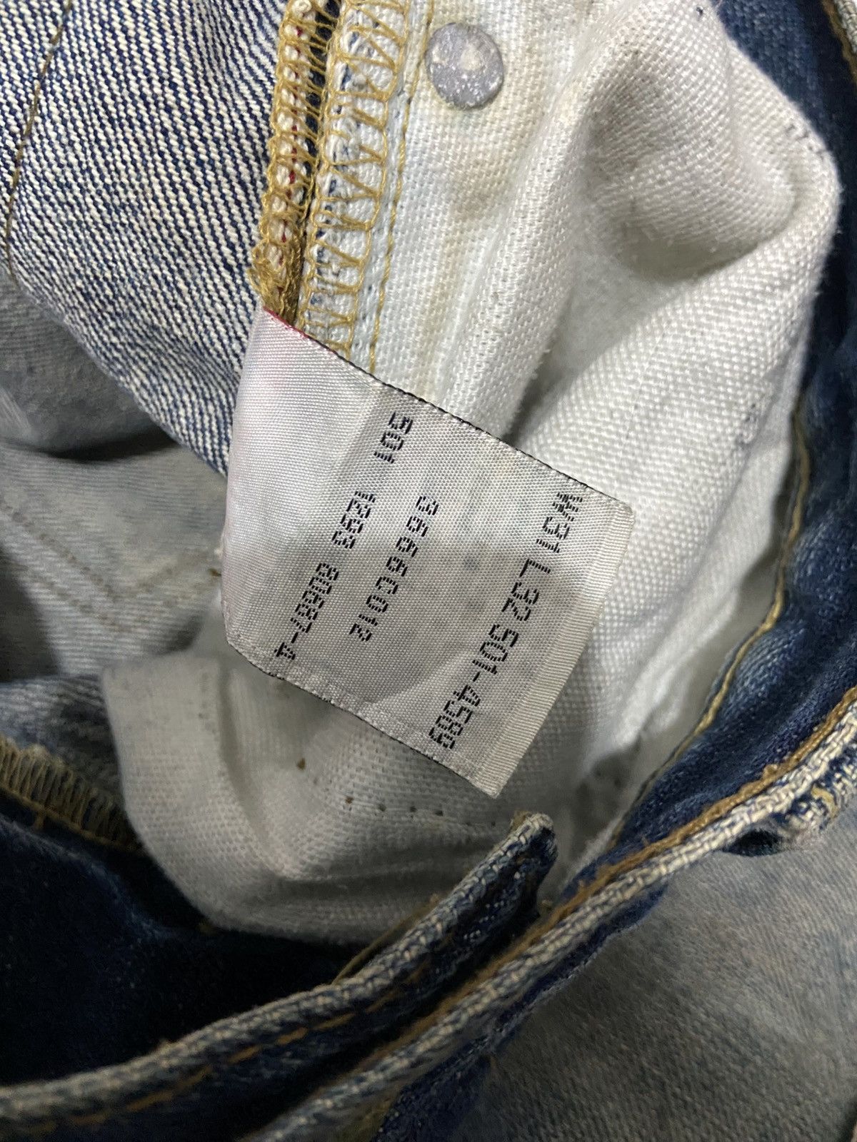 Levi's Thrashed Burried Vintage Levi’s 501XX 90s Big E Selvedge Size US 31 - 5 Thumbnail