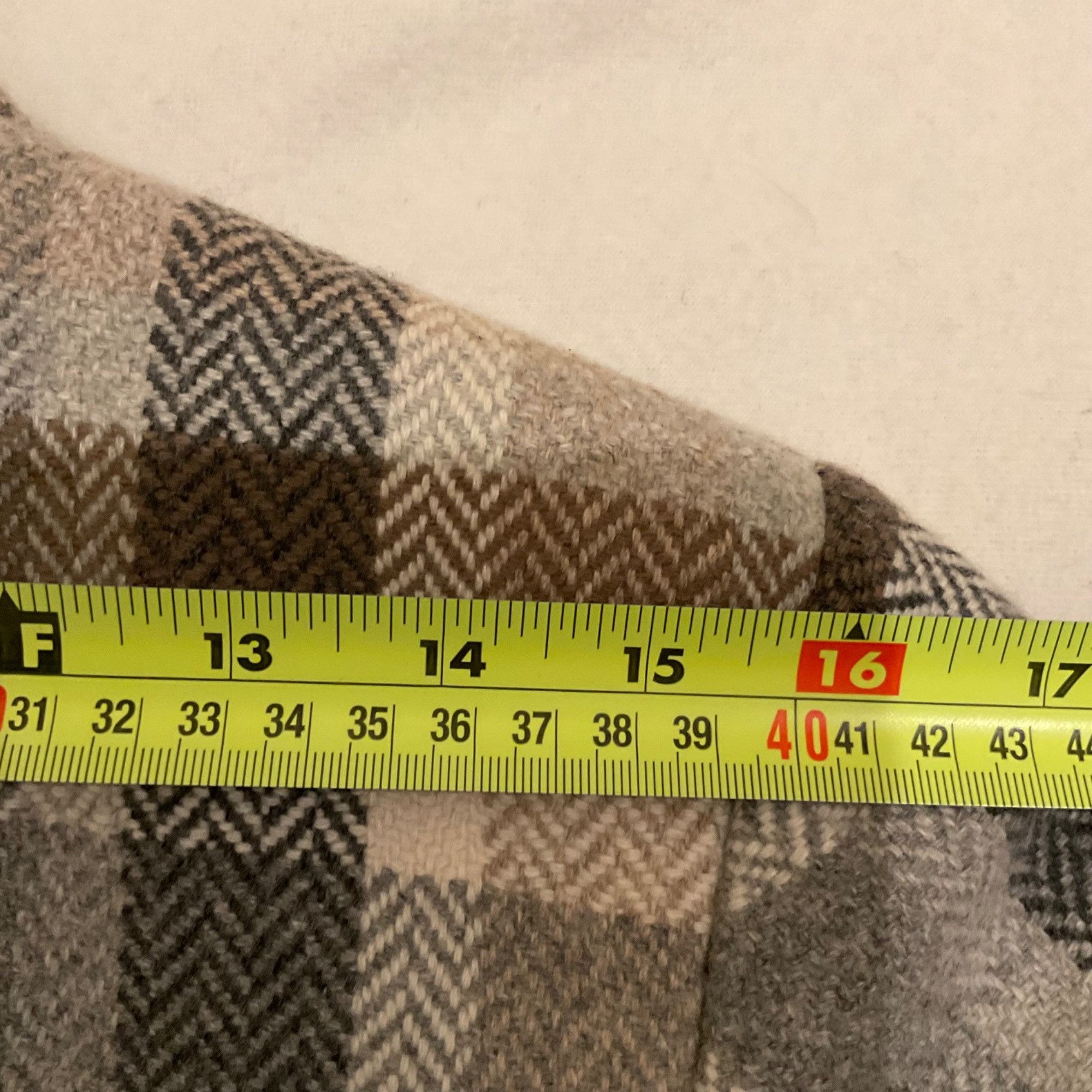 Loro Piana Loro Piana herringbone wool brown grey plaid check women lon Size XS / US 0-2 / IT 36-38 - 5 Thumbnail