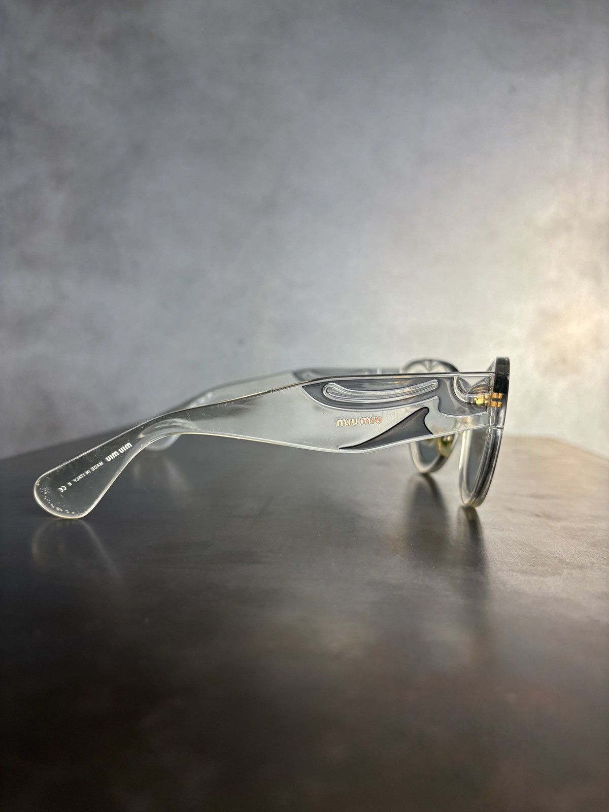 Miu Miu × Prada S/S 2014 Miu Miu Sunglasses Indie Sleeze Clear Translucent Size ONE SIZE - 10 Thumbnail