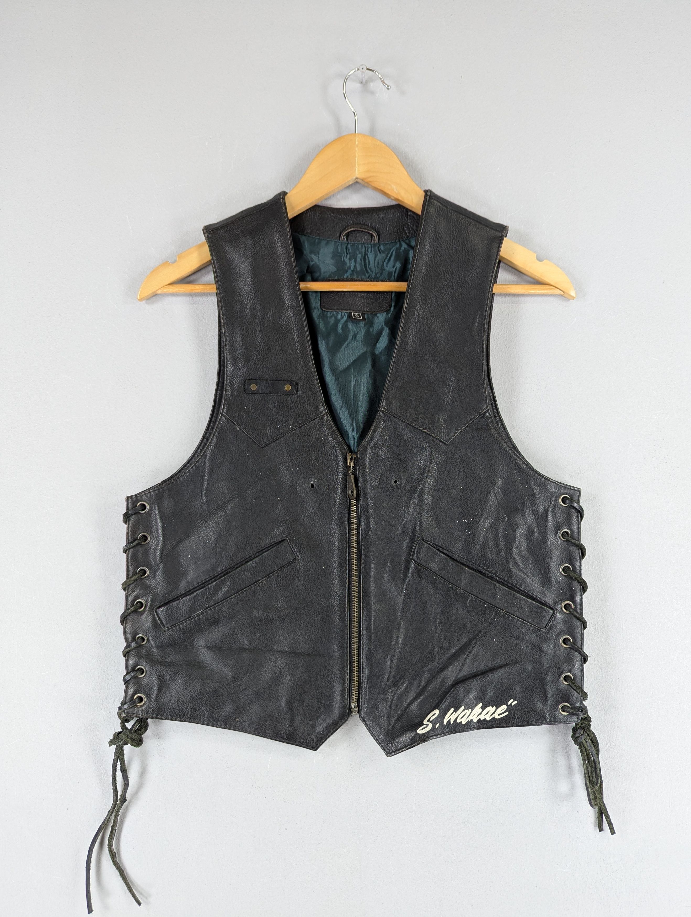 Harley Davidson Vintage Echtes Leder Harley Davidson Vest Leather Jacket Size US S / EU 44-46 / 1 - 4 Thumbnail