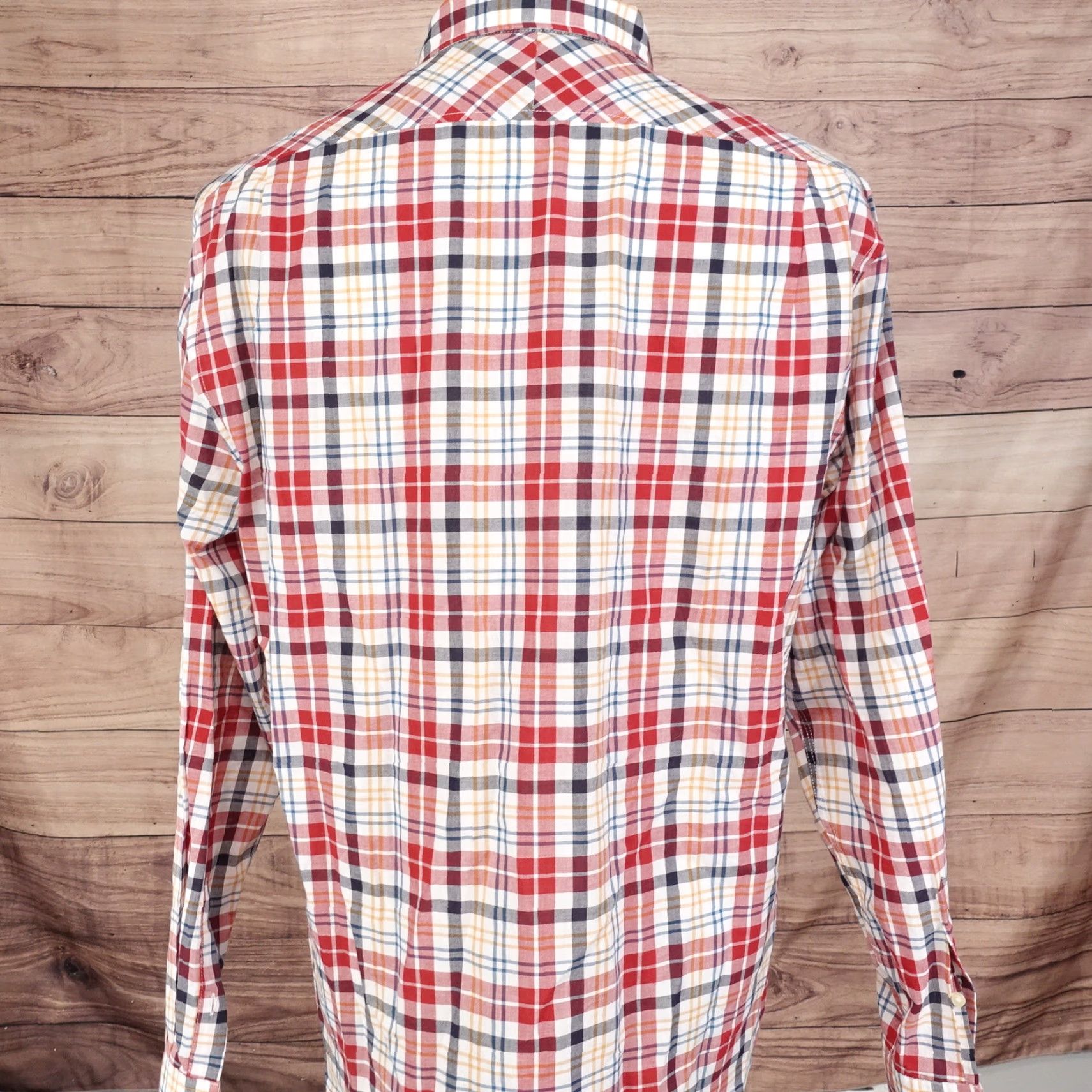 Vintage Vintage JACHS New York Classic Fit Red Plaid Button-Down Shirt Men Large Size US L / EU 52-54 / 3 - 4 Thumbnail