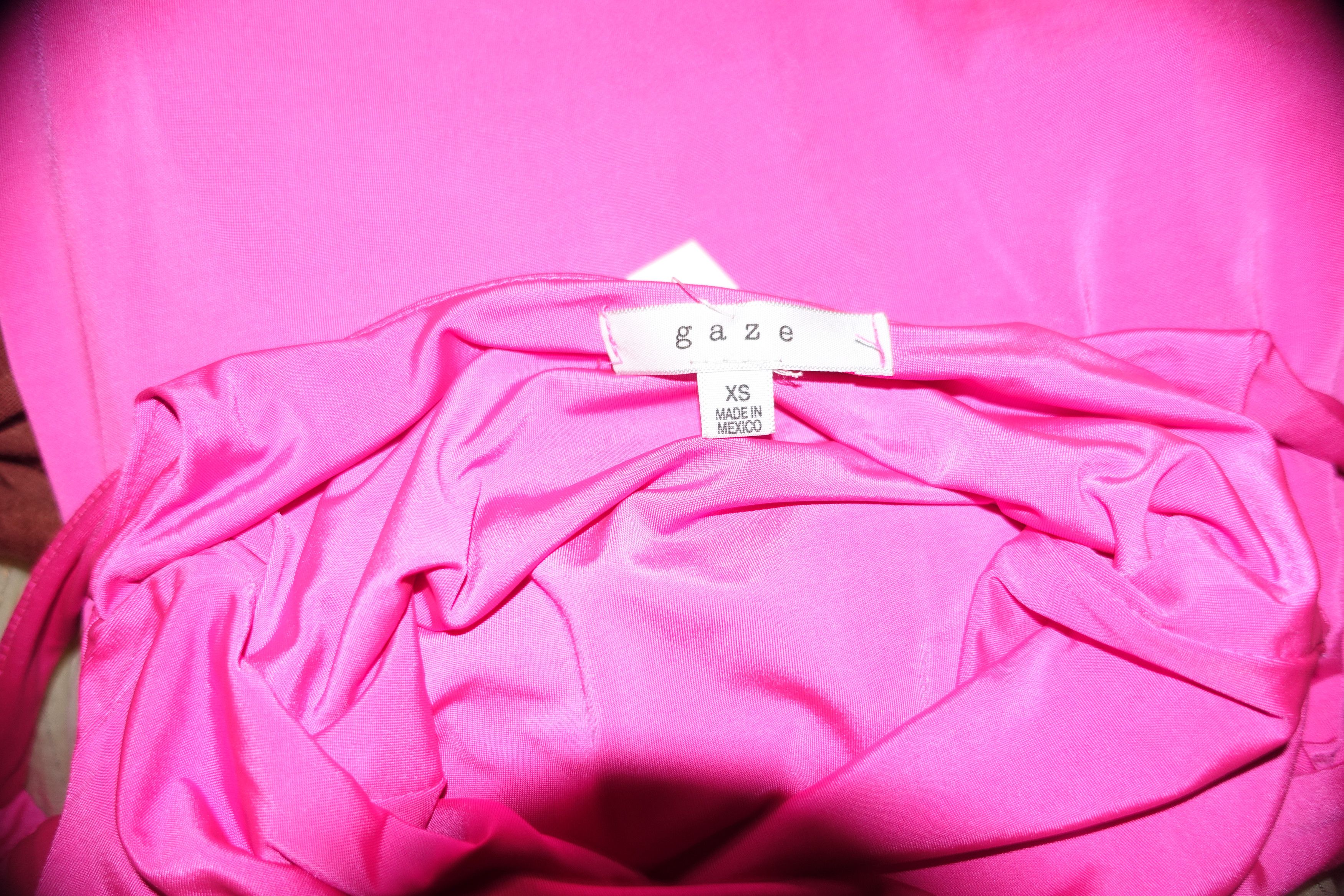 Other Gaze Pink Bodycon Dress XS NWT Size XS / US 0-2 / IT 36-38 - 7 Thumbnail